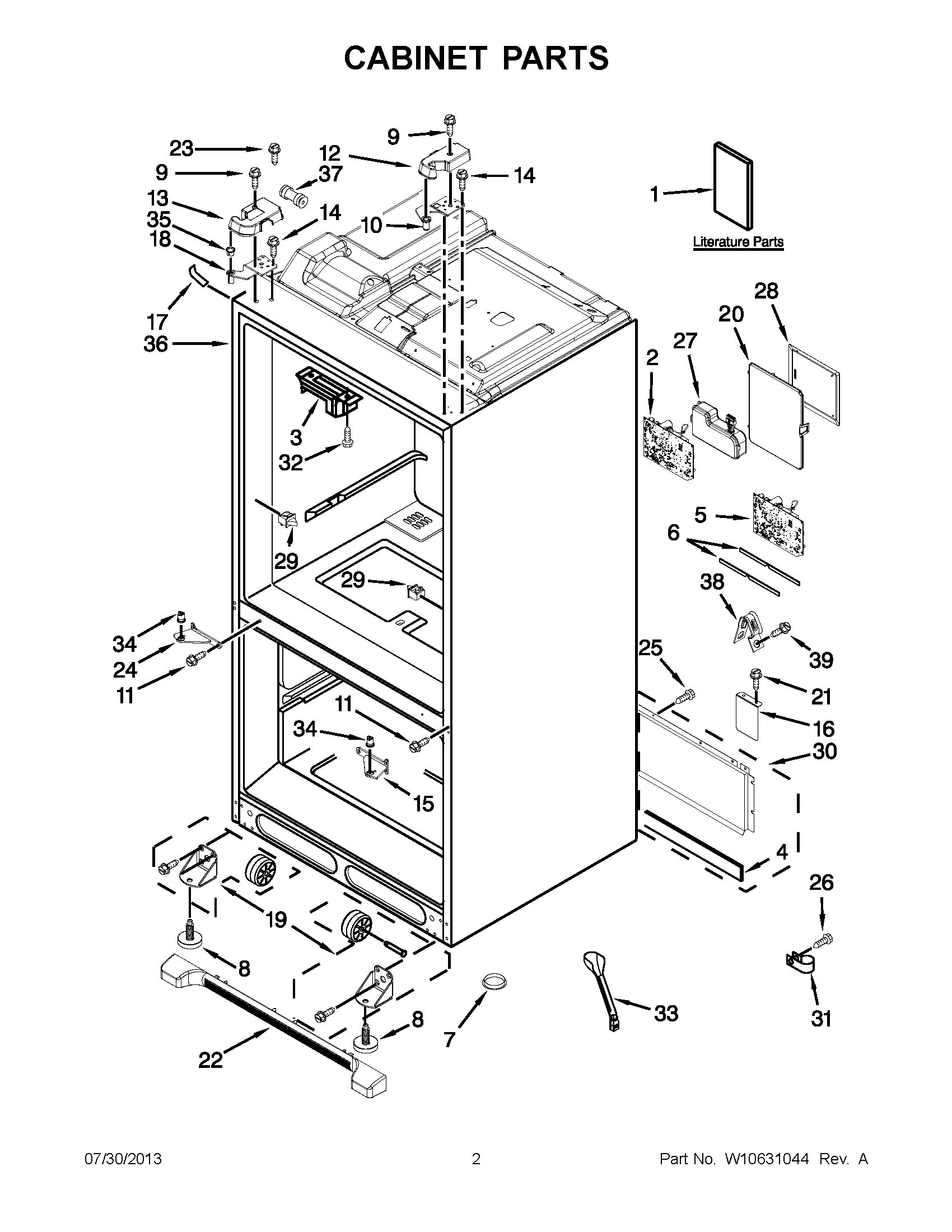 01 - CABINET PARTS
