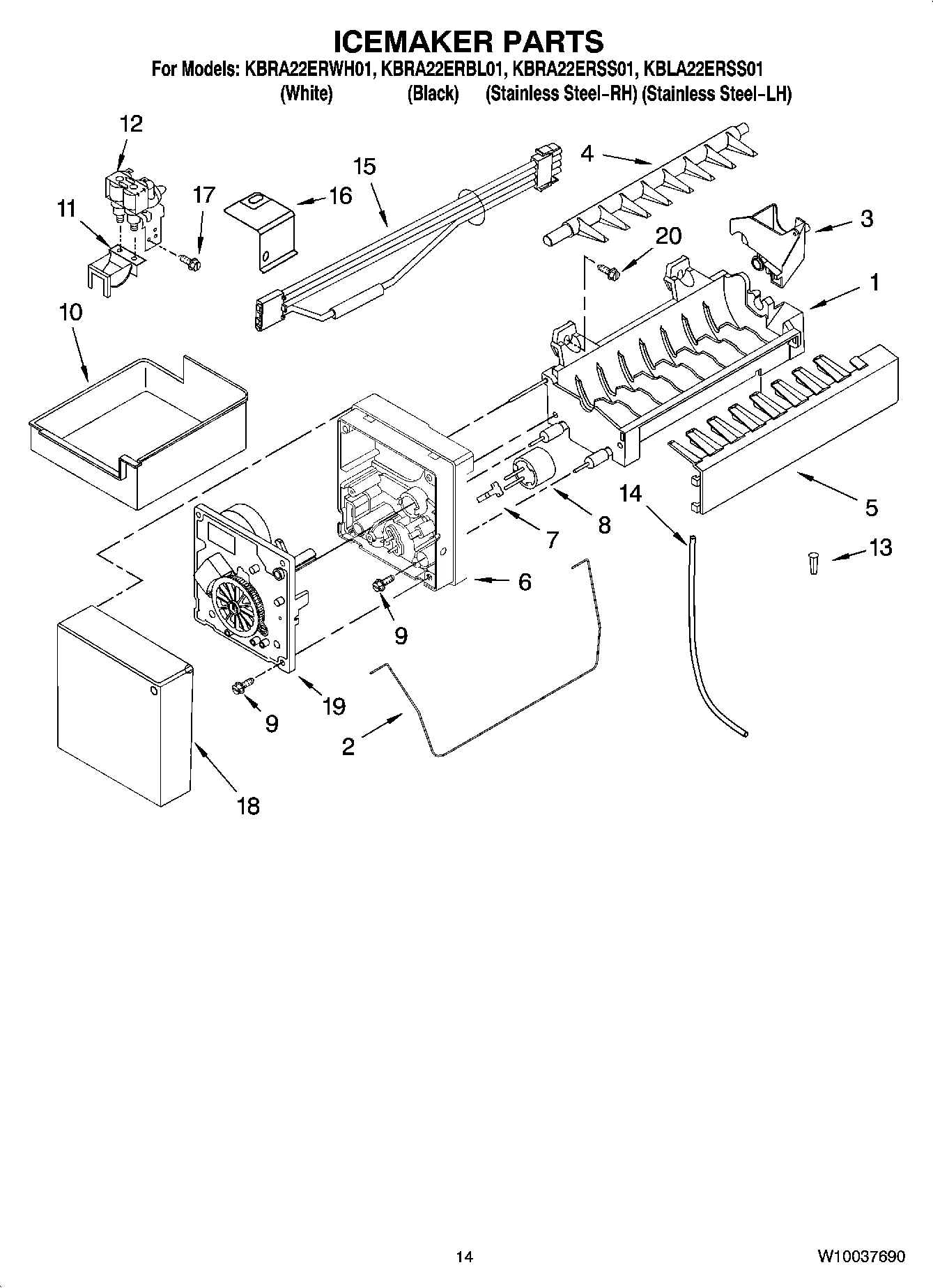 08 - ICEMAKER PARTS, OPTIONAL PARTS