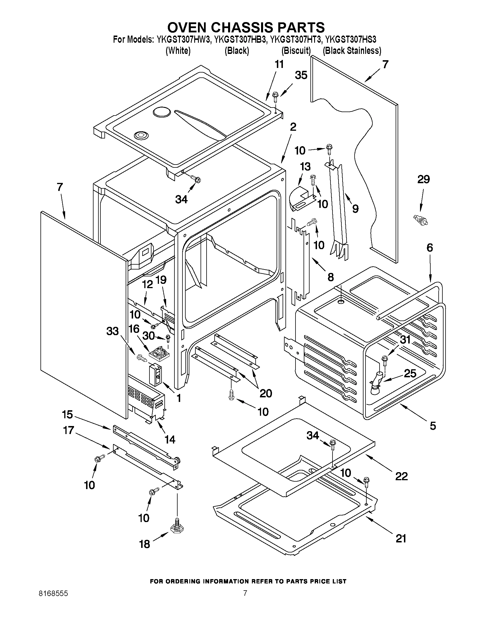 05 - OVEN CHASSIS PARTS