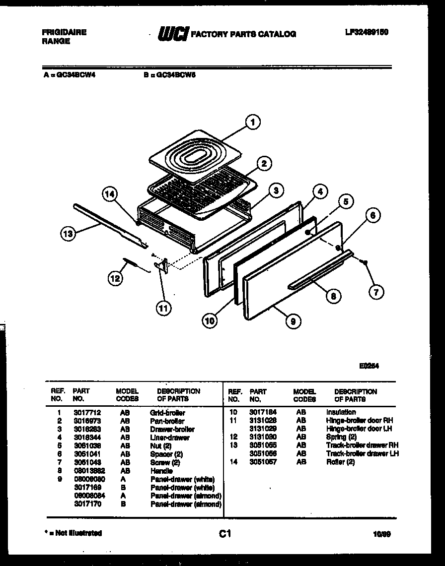 05 - BROILER DRAWER PARTS