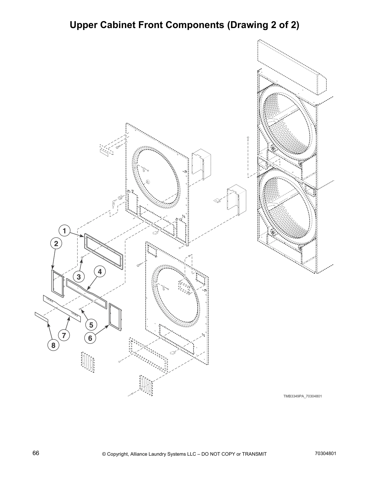 Upper Cabinet Front Components (Drawing 2 of 2)