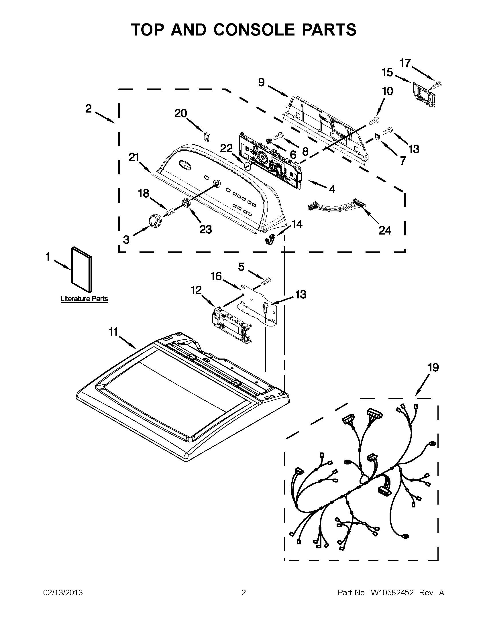 01 - TOP AND CONSOLE PARTS