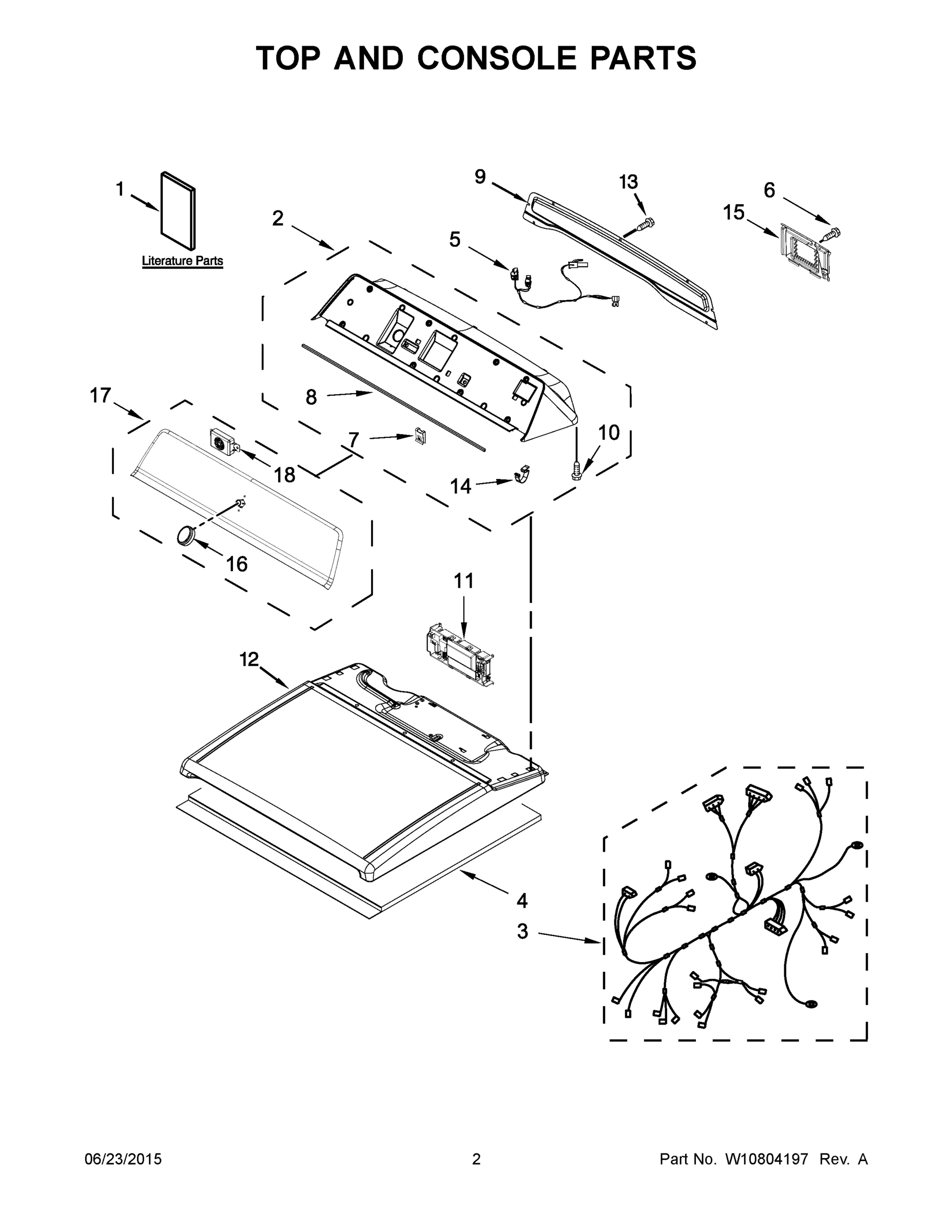 02 - TOP AND CONSOLE PARTS