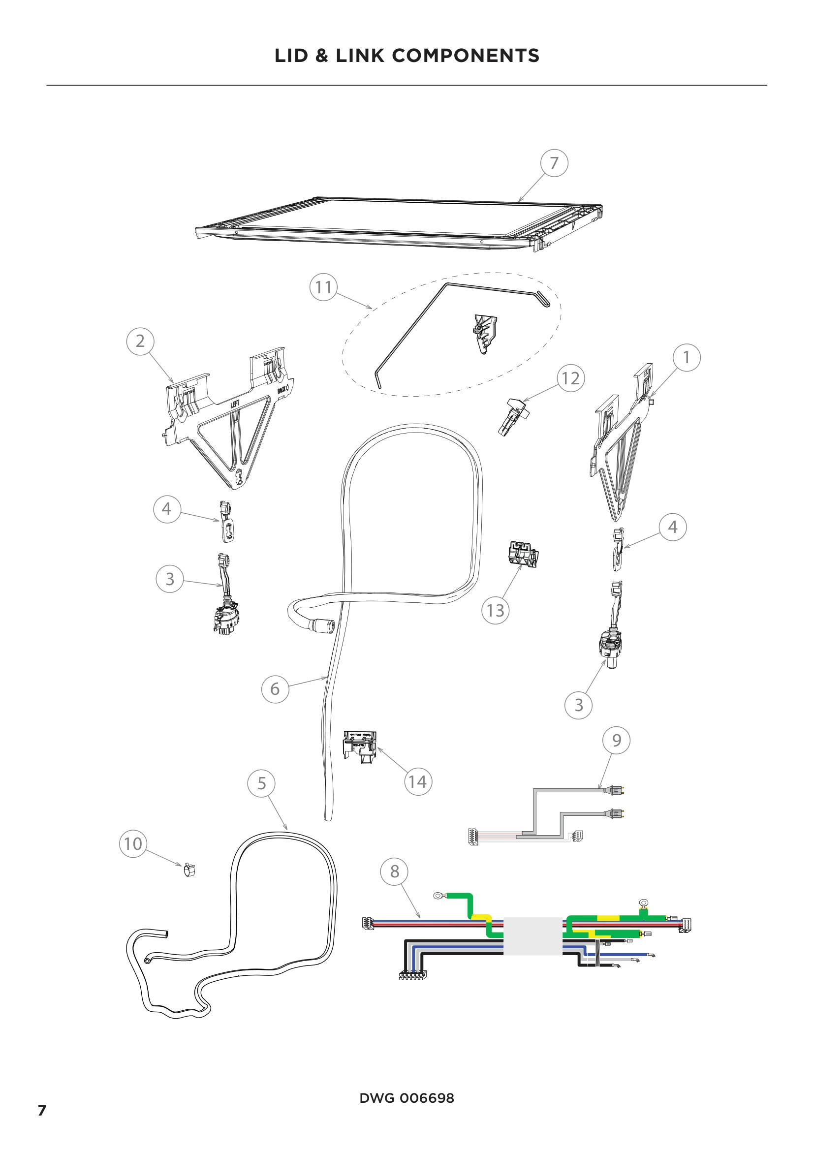 LID & LINK COMPONENTS