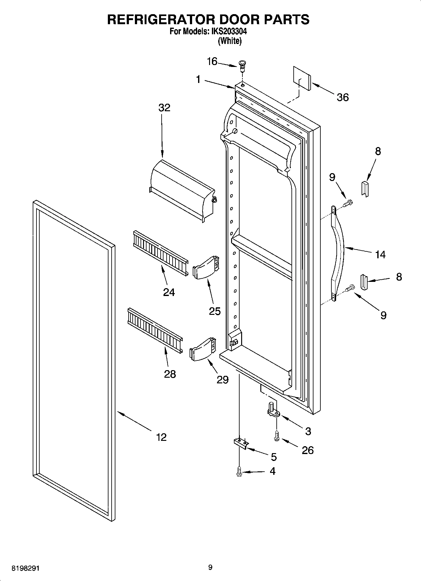 06 - REFRIGERATOR DOOR PARTS