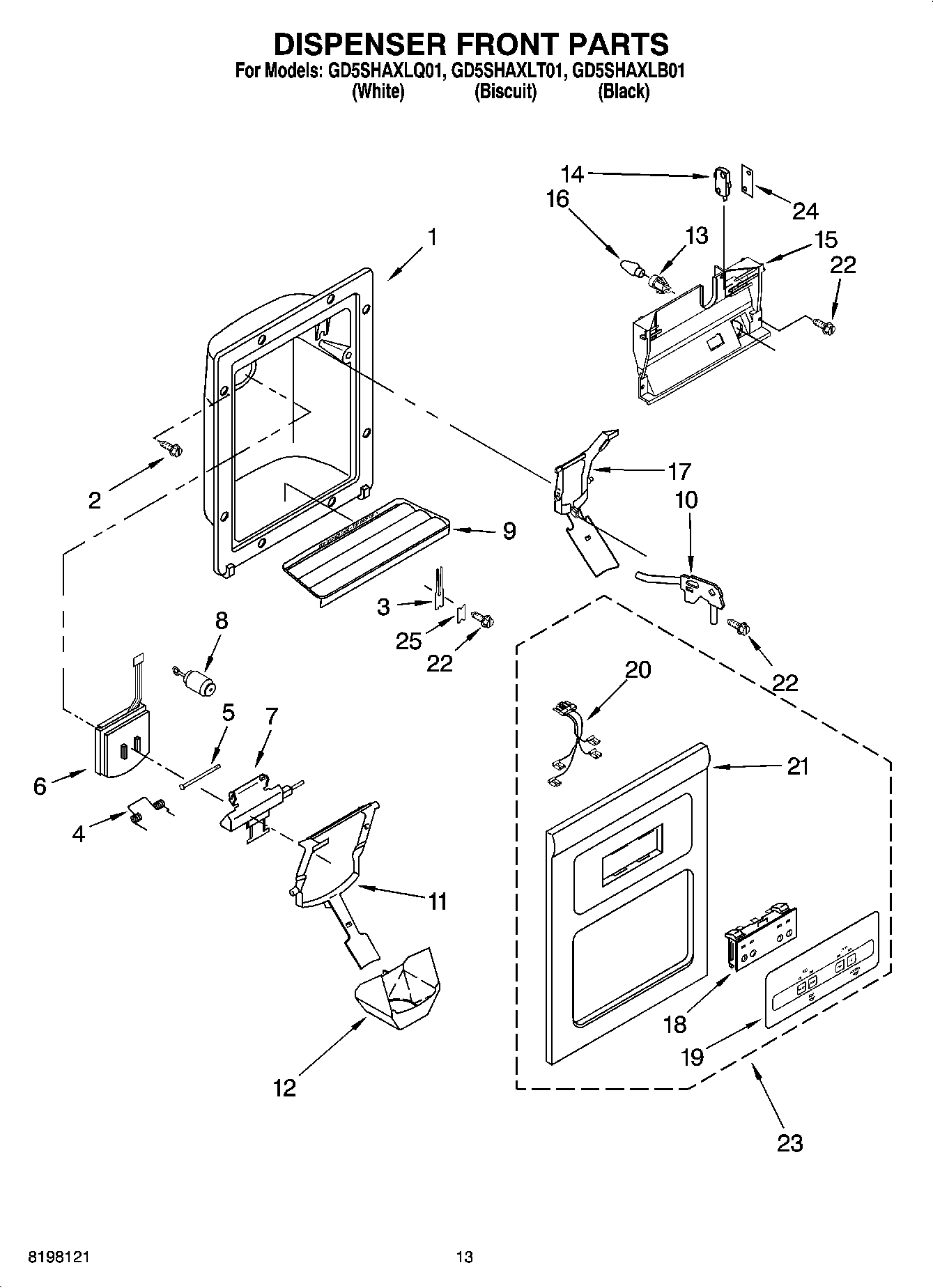 08 - DISPENSER FRONT PARTS