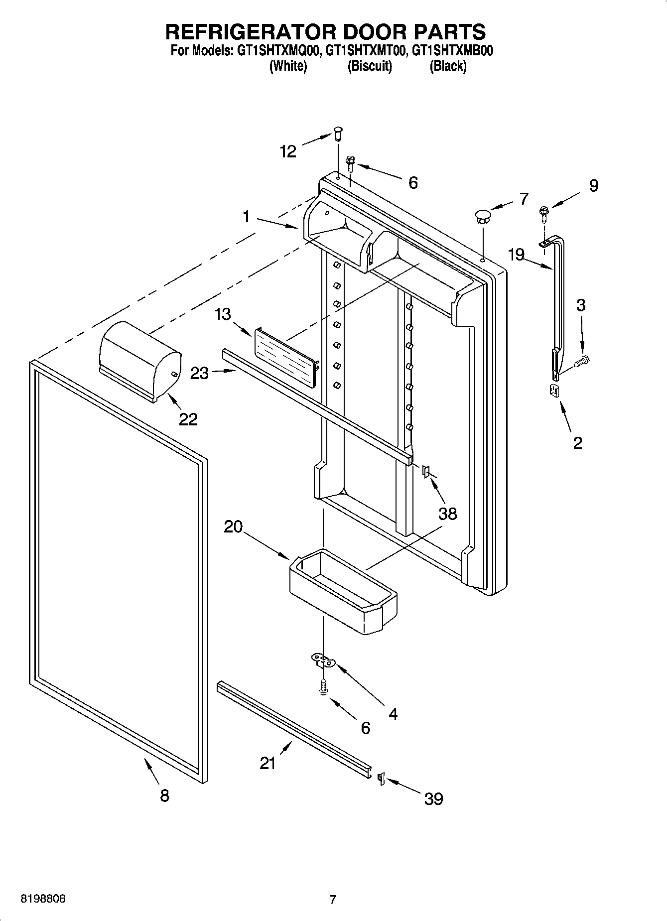 04 - REFRIGERATOR DOOR PARTS