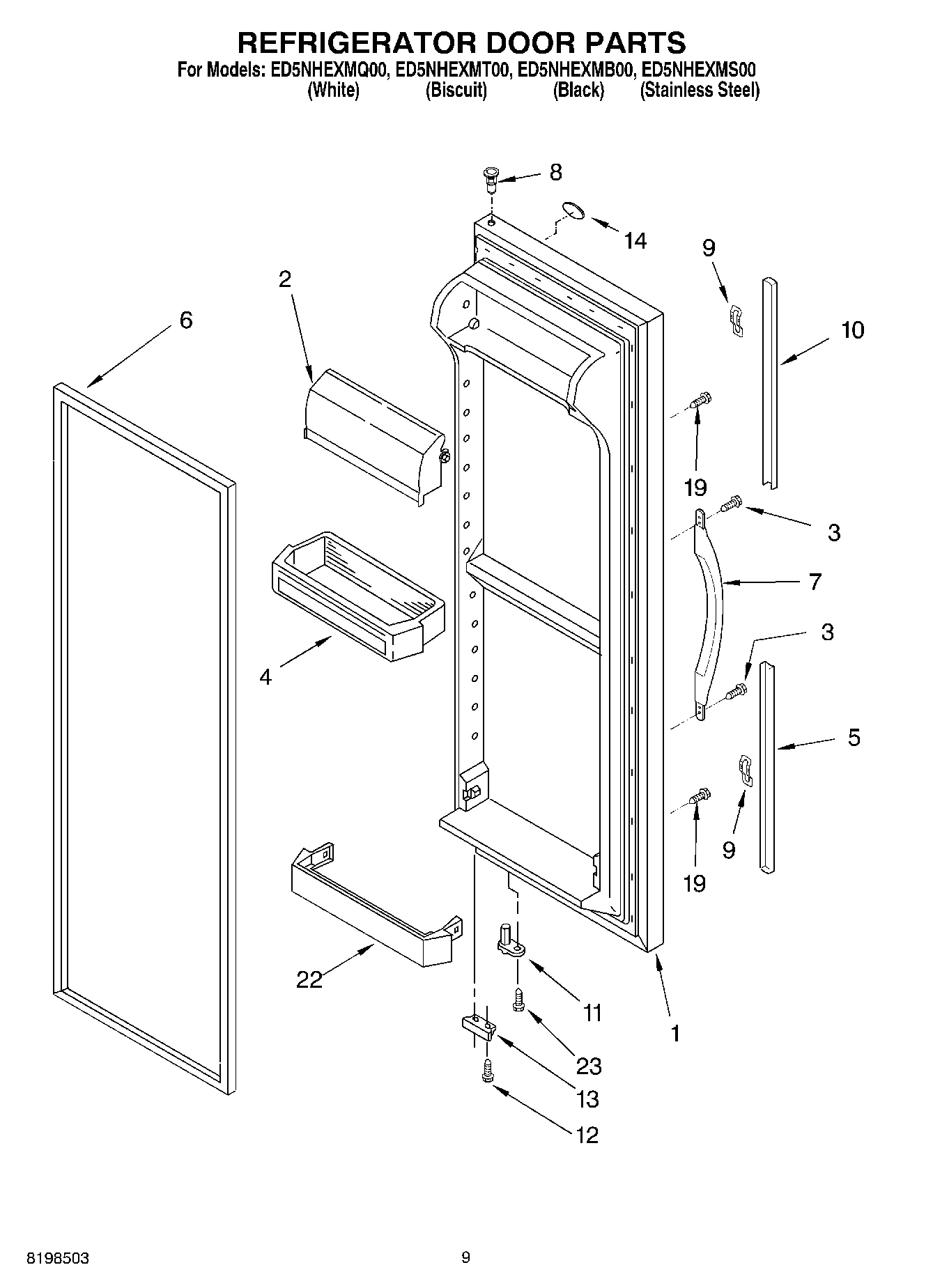 06 - REFRIGERATOR DOOR PARTS