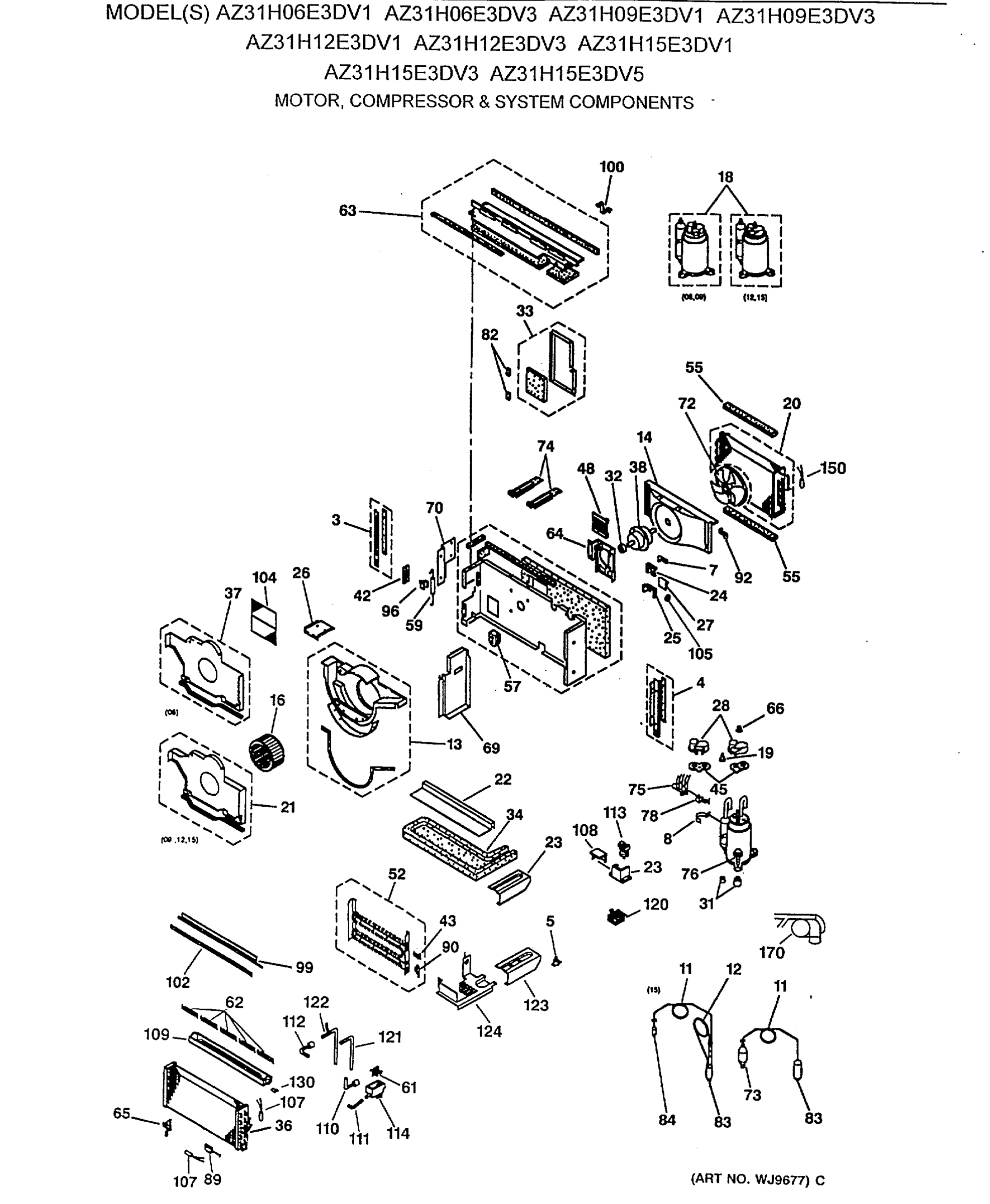 MOTOR, COMPRESSOR & SYSTEM COMPONENTS