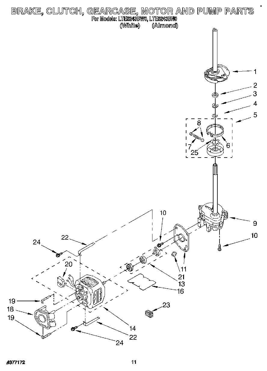 08 - BRAKE, CLUTCH, GEARCASE, MOTOR AND PUMP