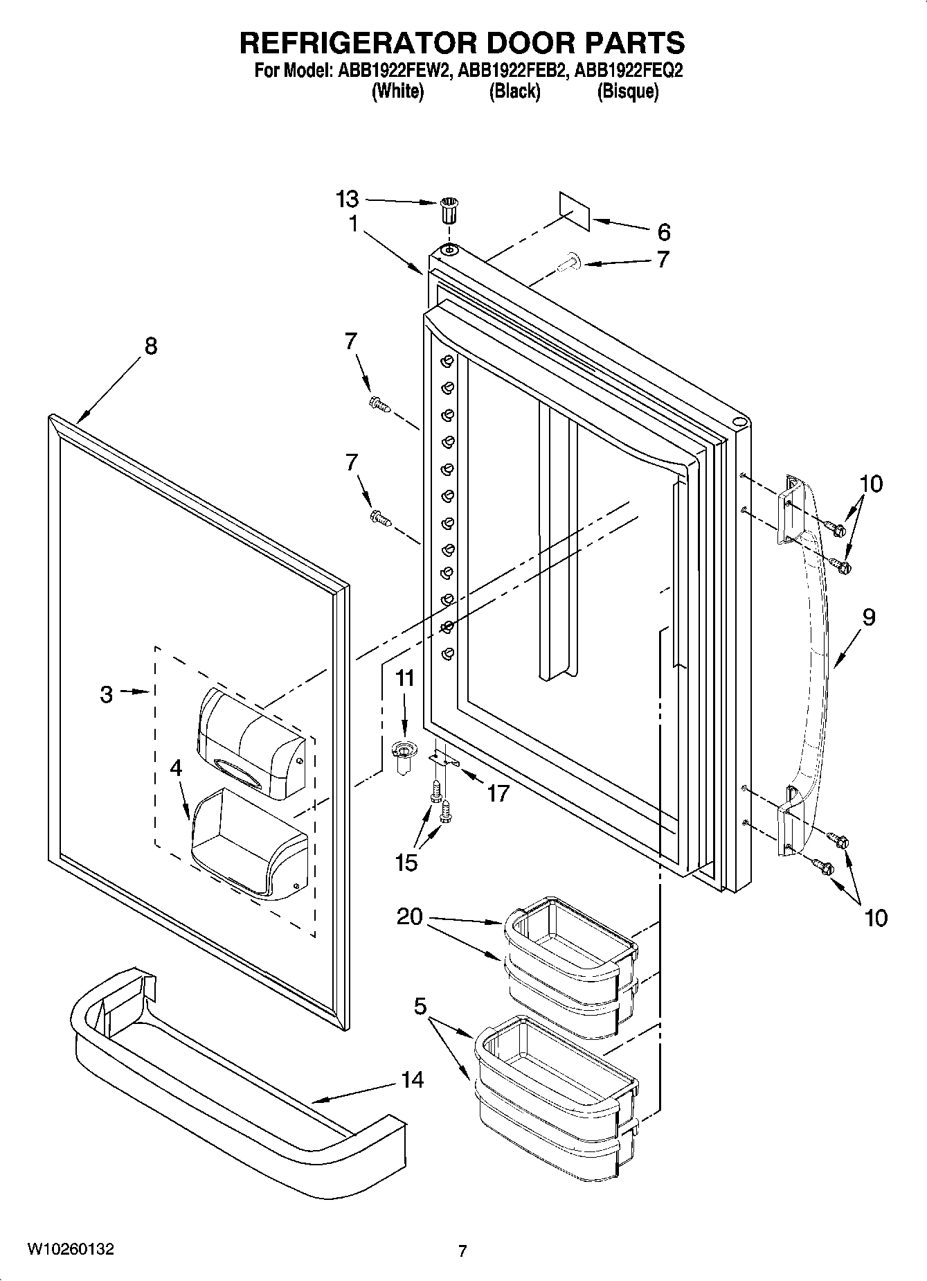 04 - REFRIGERATOR DOOR PARTS