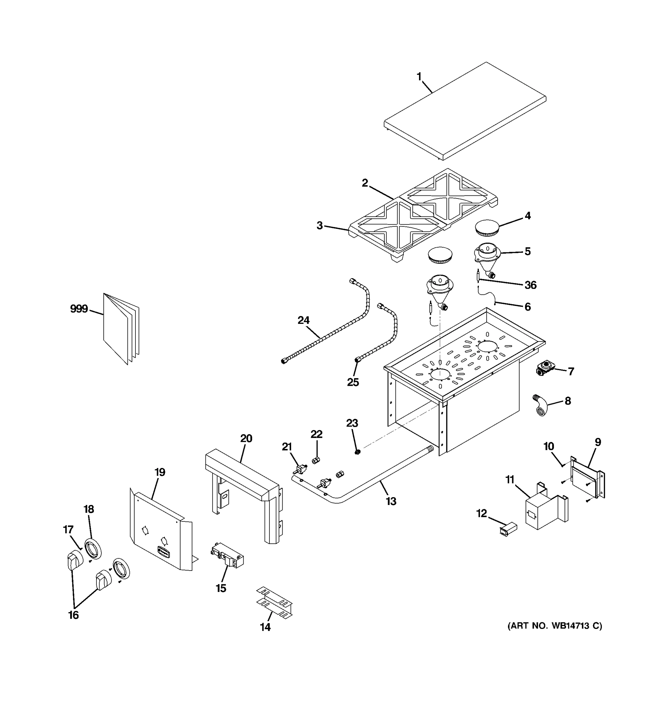 CONTROL PANEL & COOKTOP