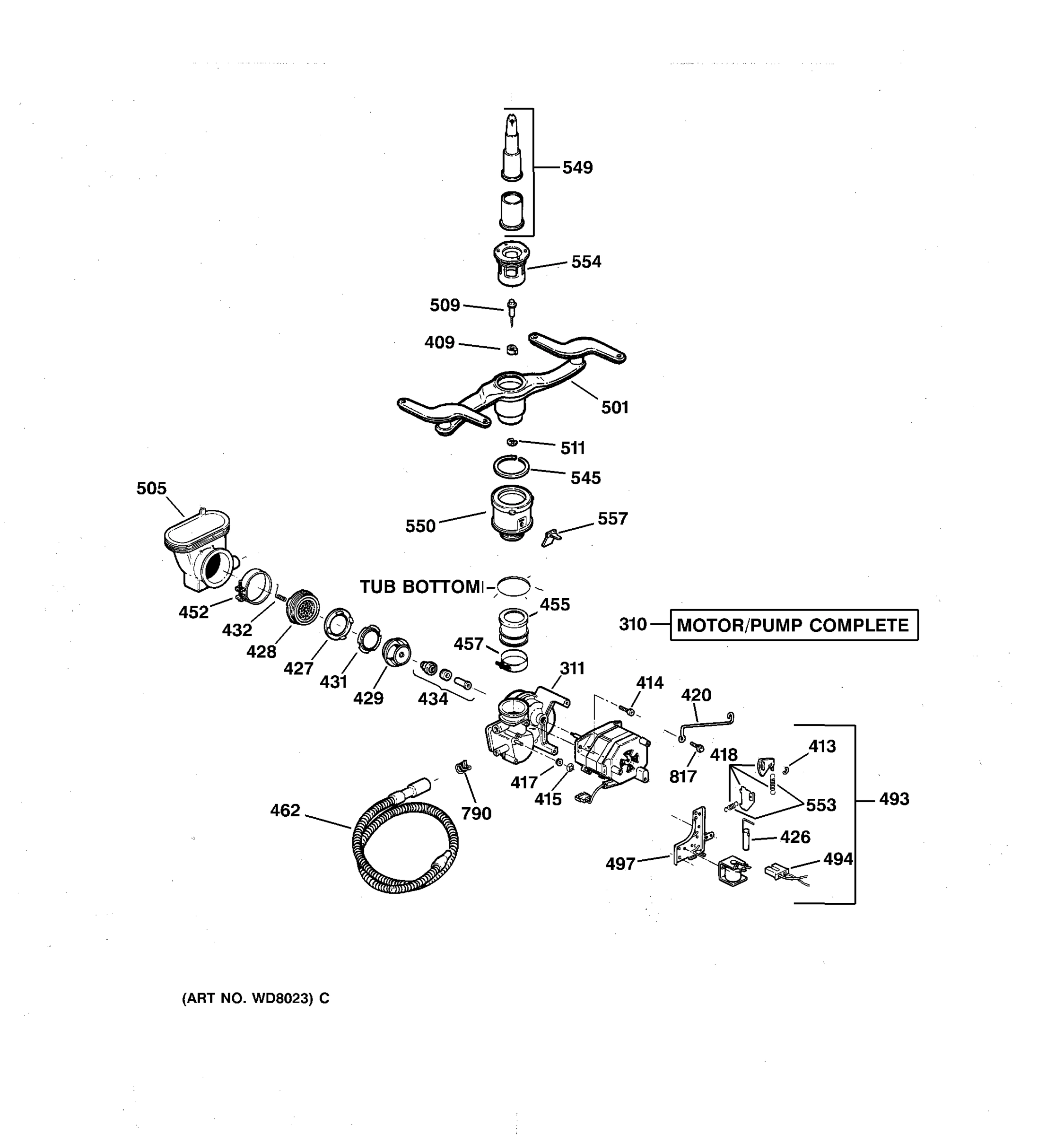 MOTOR-PUMP MECHANISM