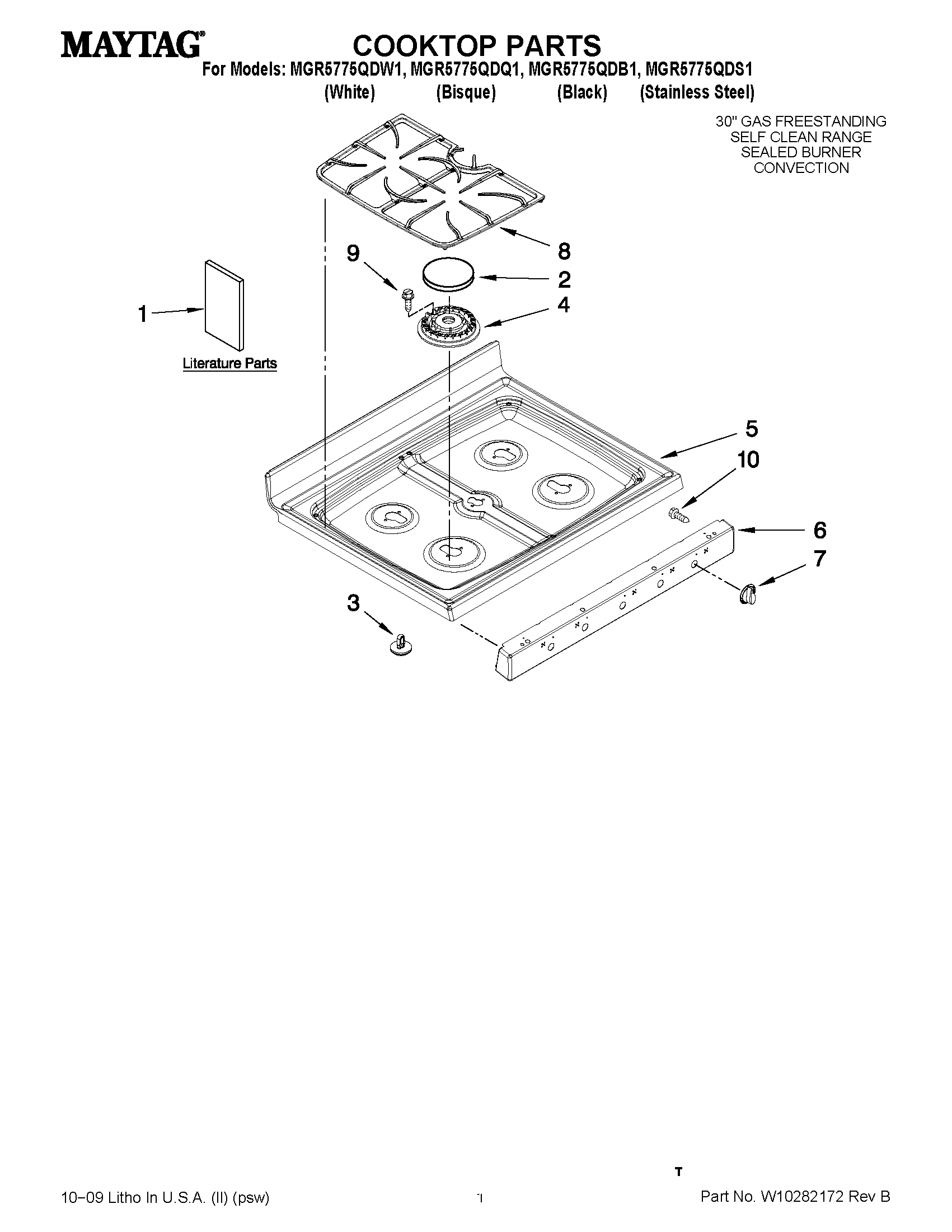 01 - COOKTOP PARTS