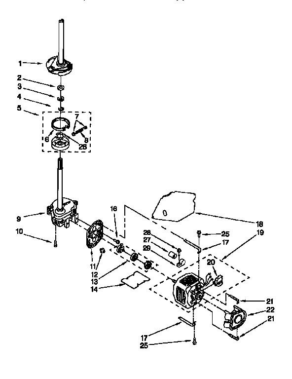 BRAKE, CLUTCH, GEARCASE, MOTOR