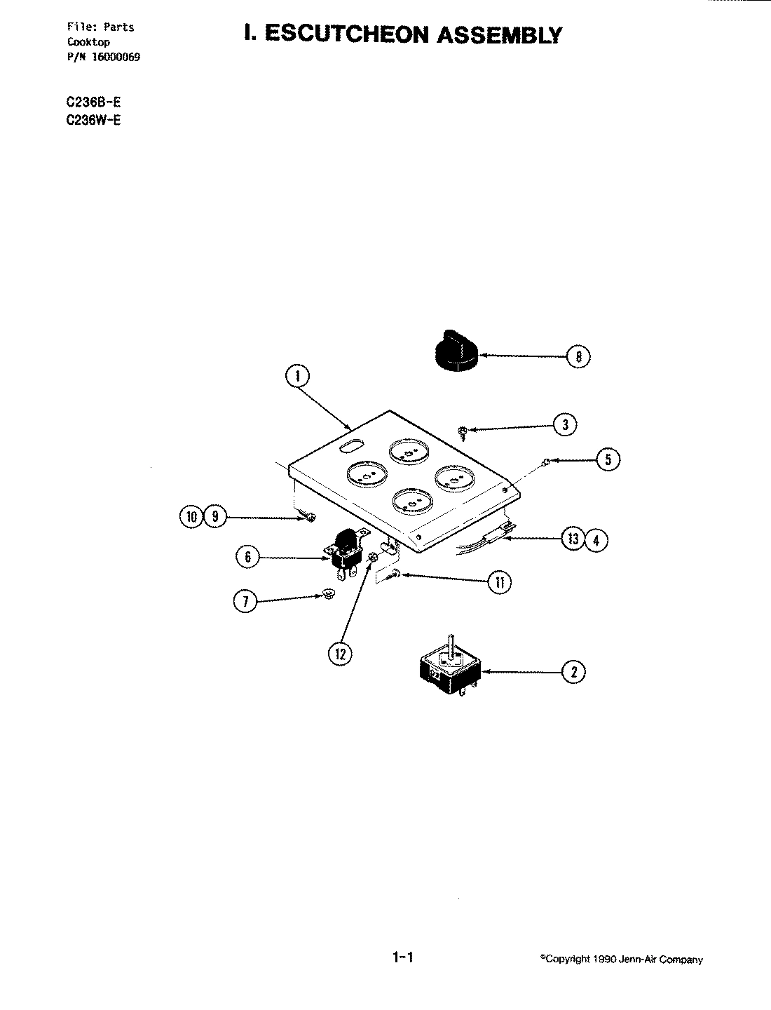 03 - ESCUTCHEON ASSEMBLY