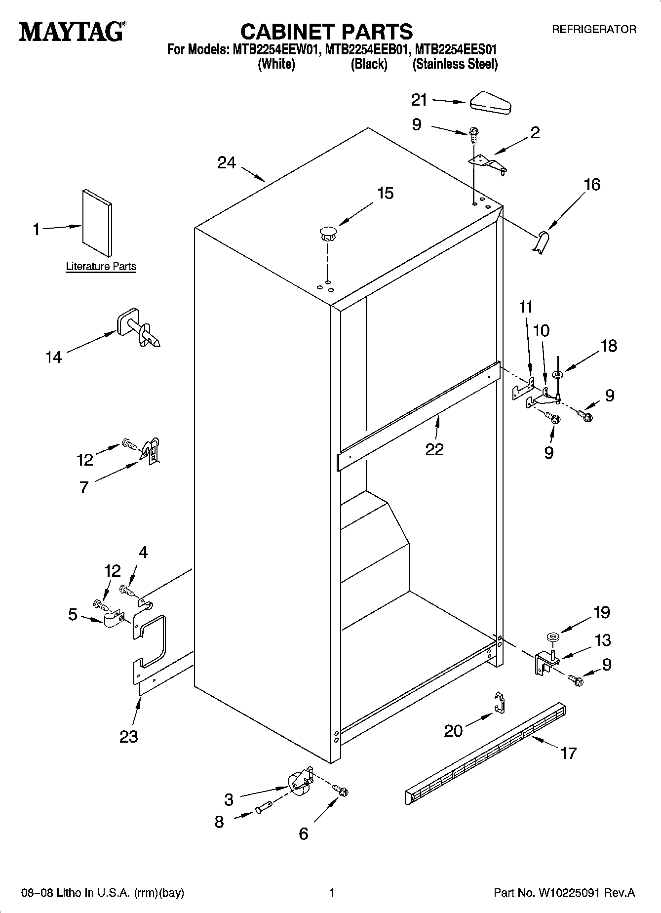 01 - CABINET PARTS