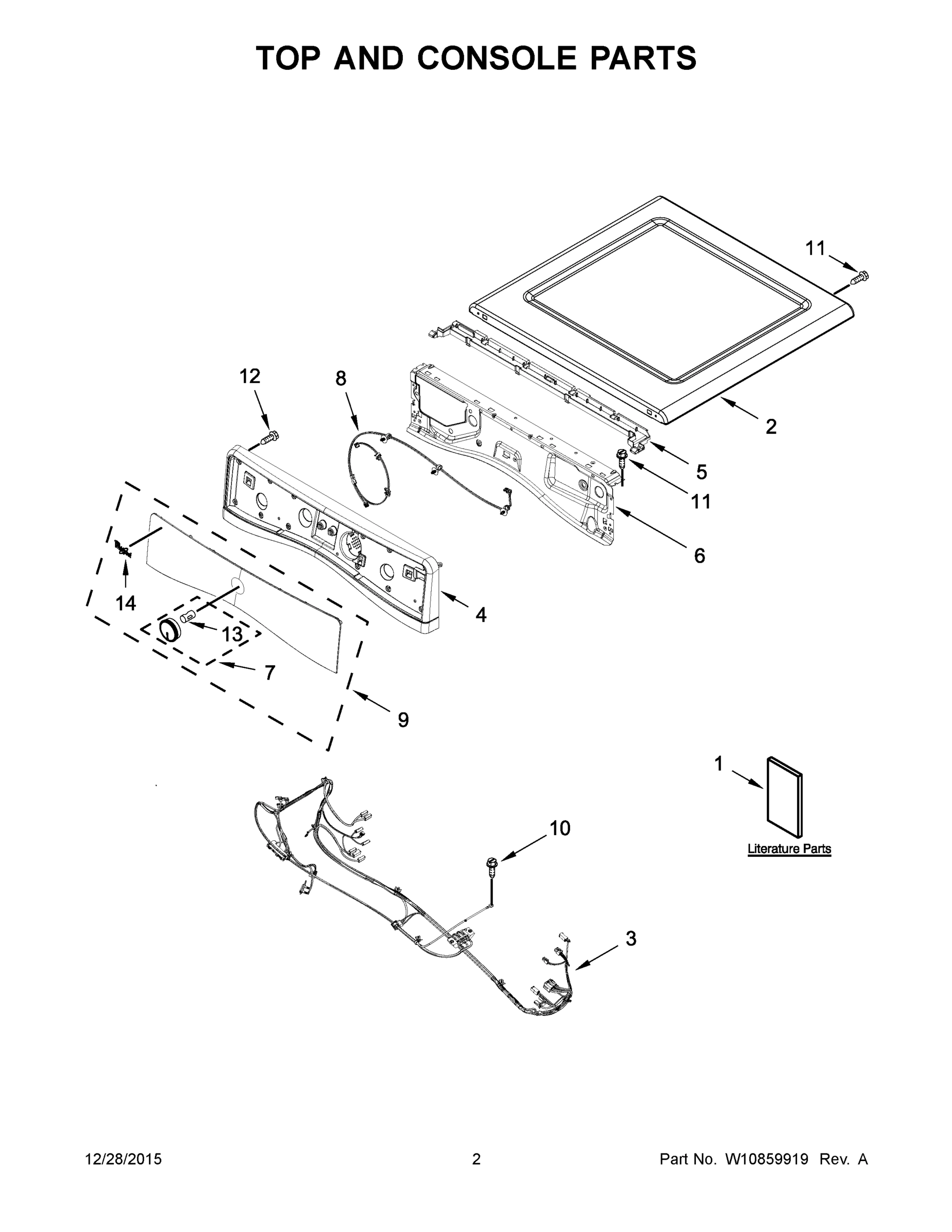 02 - TOP AND CONSOLE PARTS