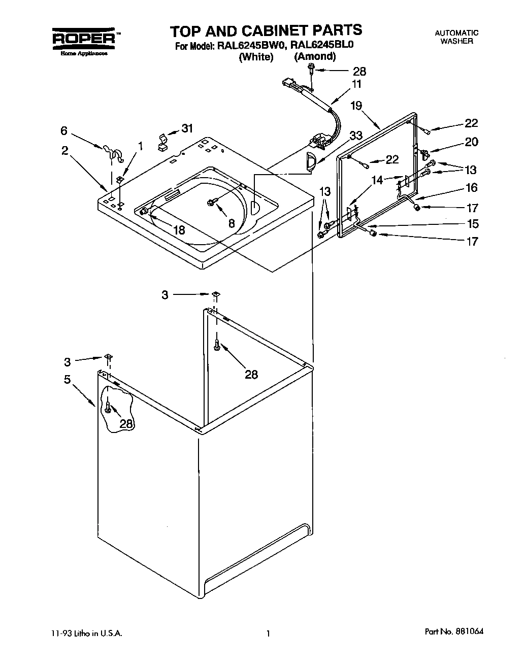 01 - TOP AND CABINET, LITERATURE/OPTIONA
