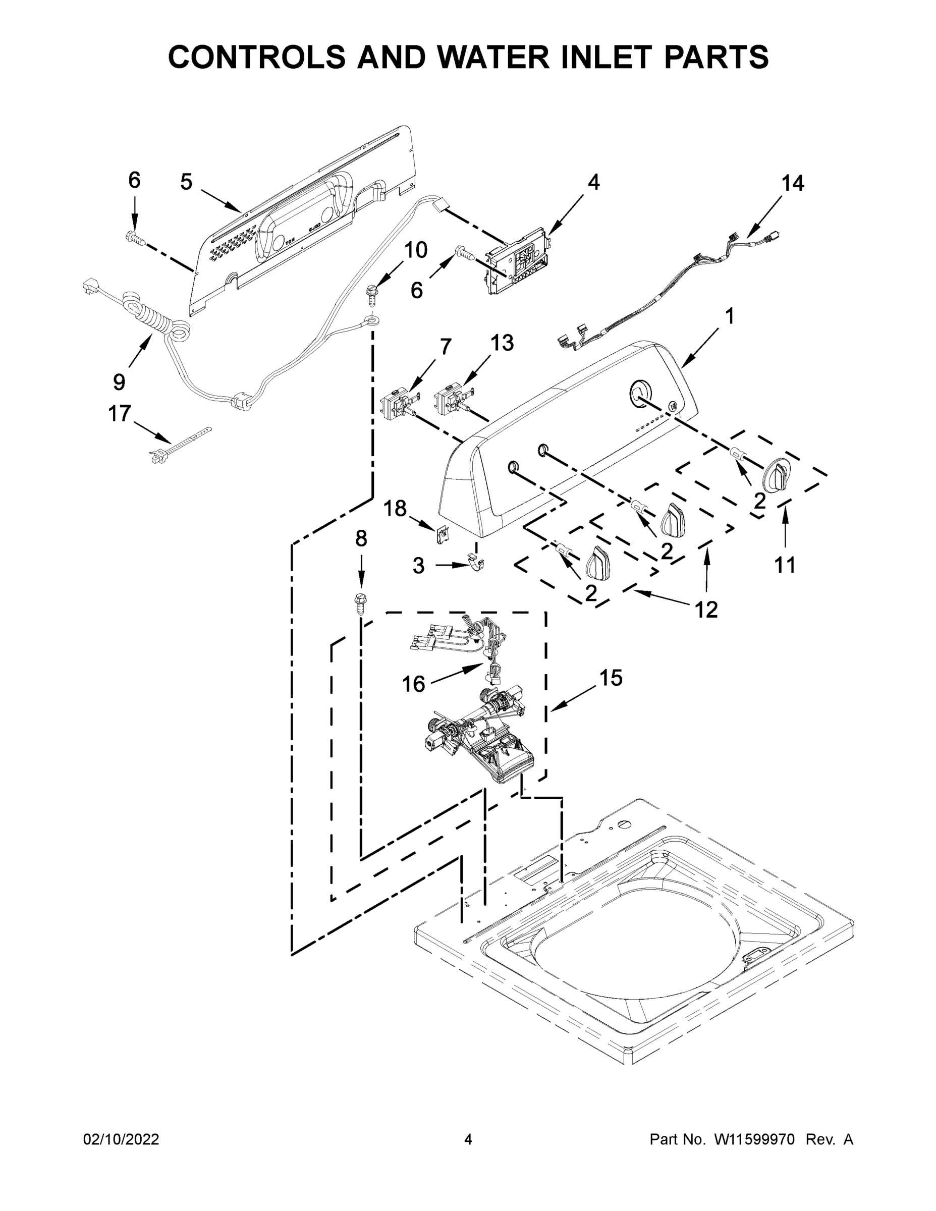 03 - CONTROLS AND WATER INLET PARTS