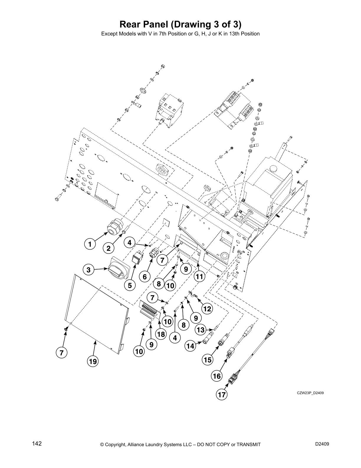 Rear Panel (Drawing 3 of 3)