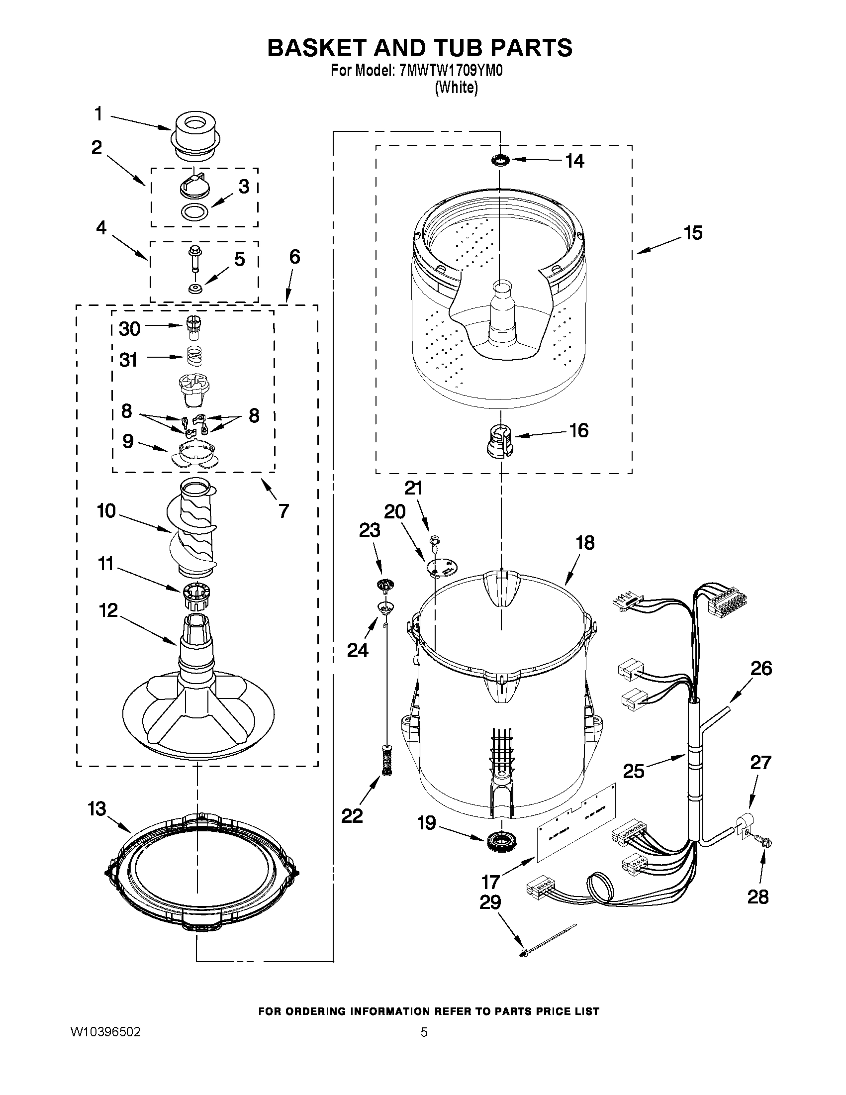 03 - BASKET AND TUB PARTS