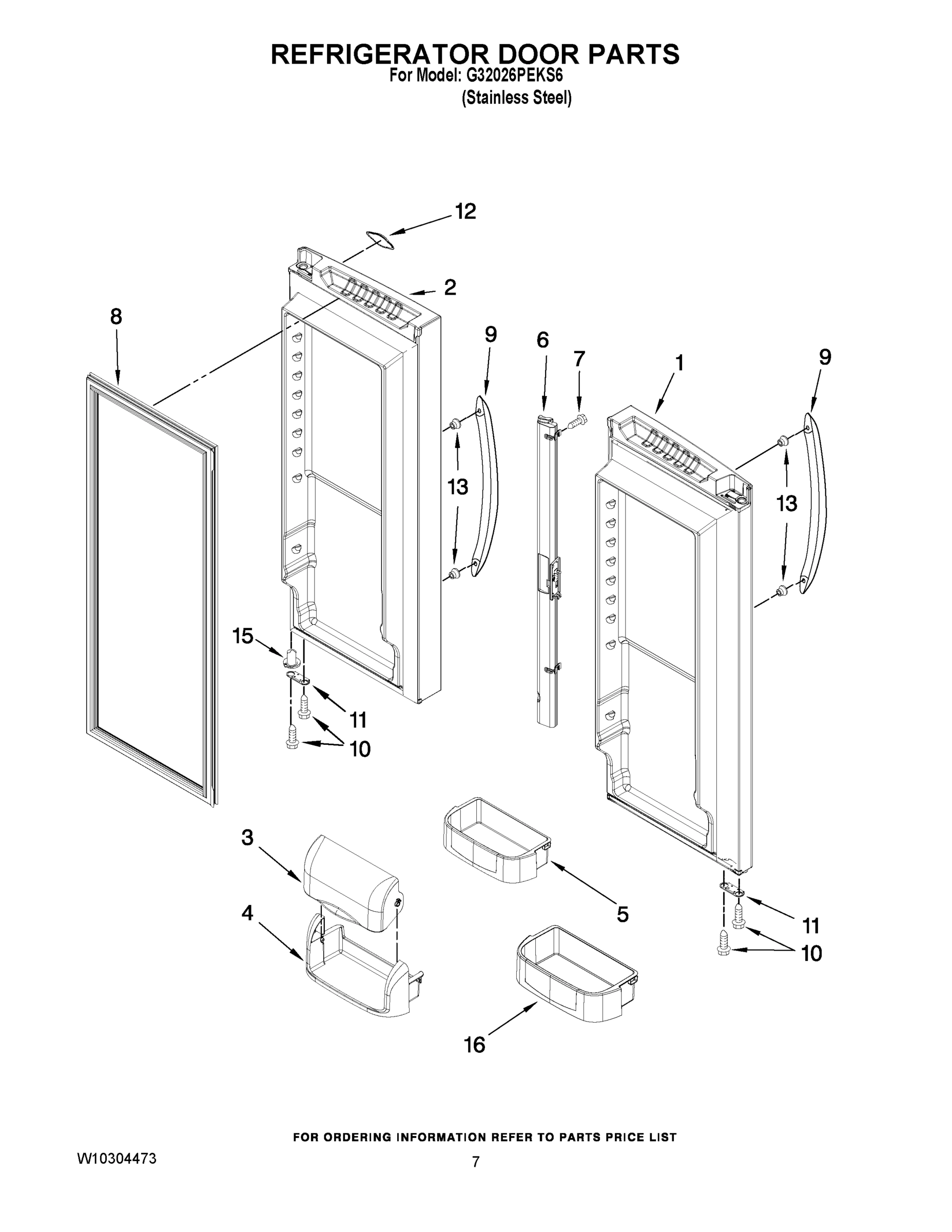 04 - REFRIGERATOR DOOR PARTS