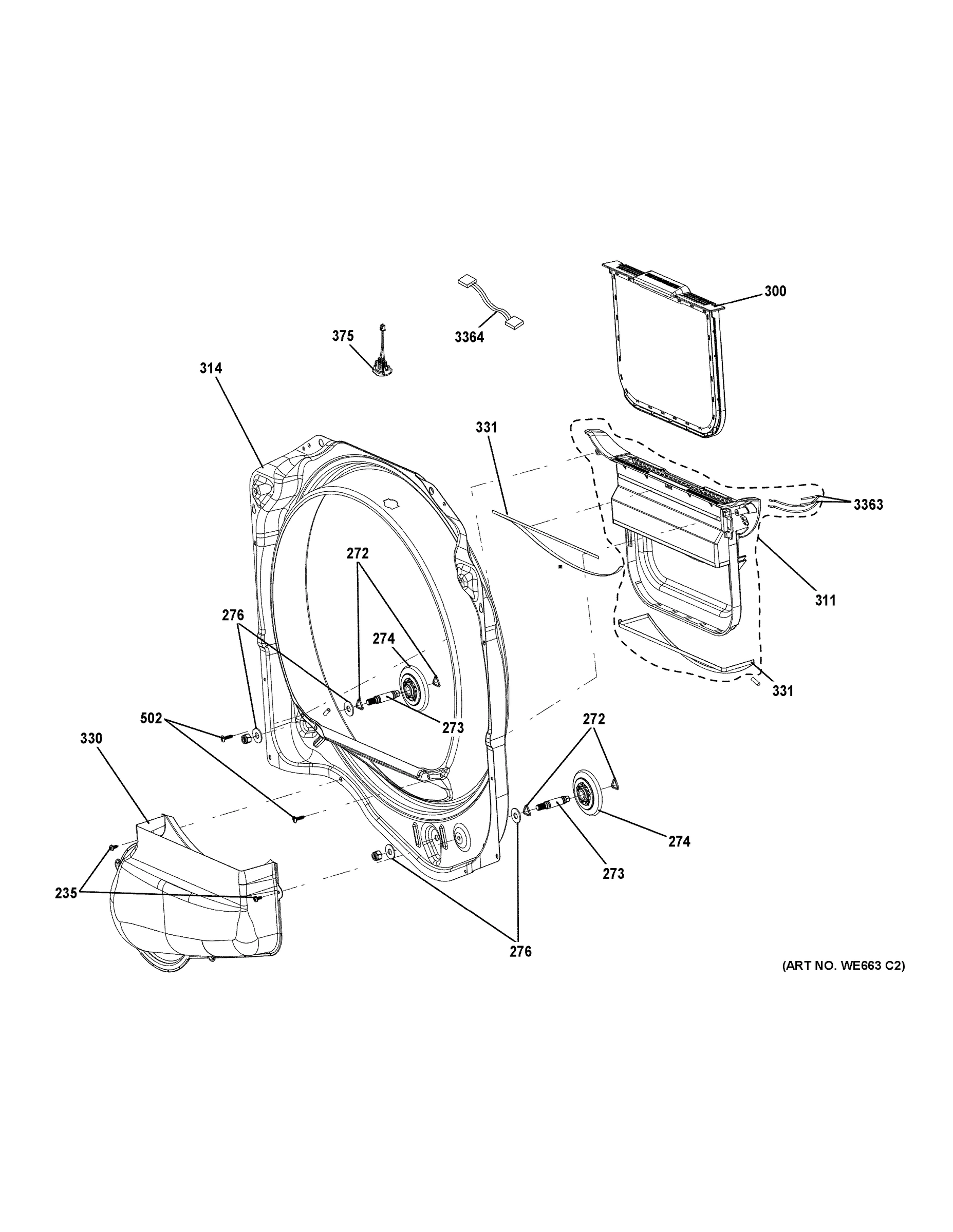 FRONT ROLLER SUPPORT