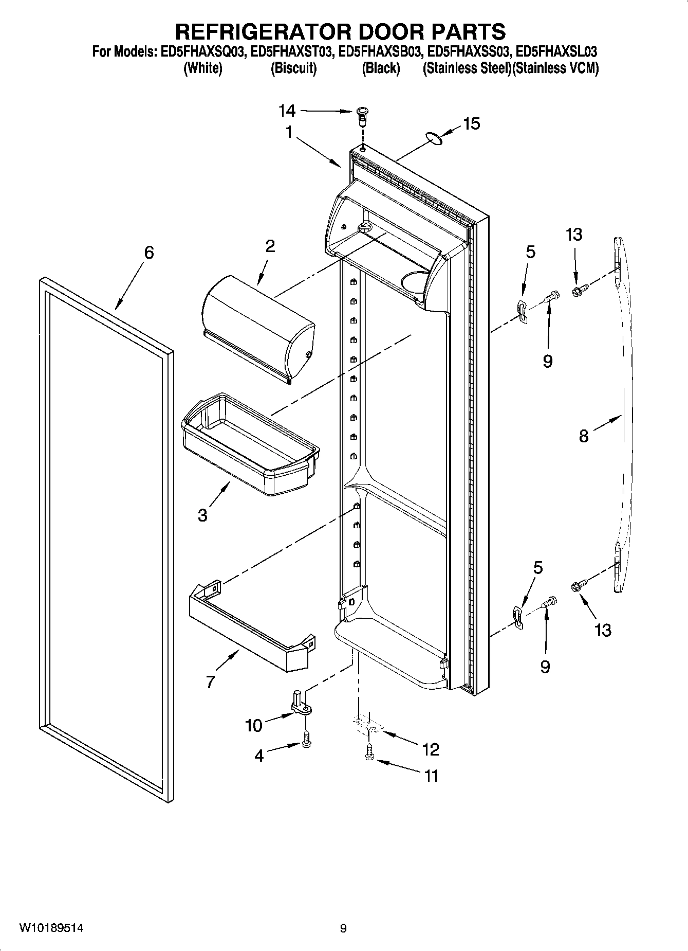 06 - REFRIGERATOR DOOR PARTS
