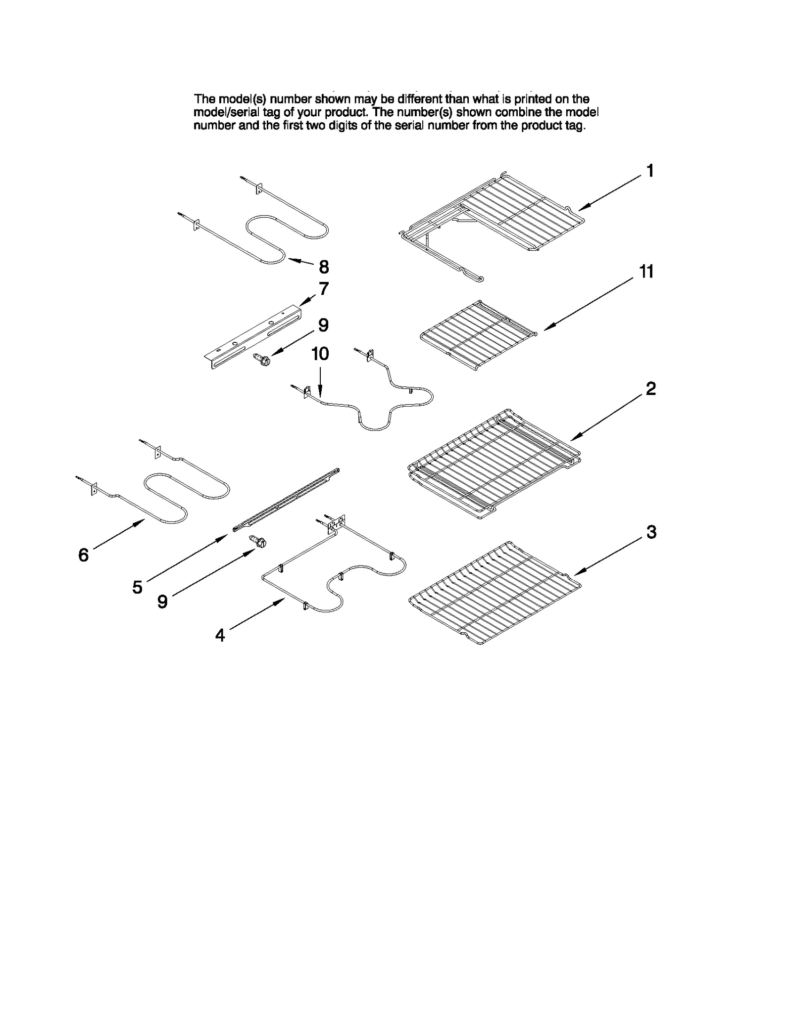 RACK AND ELEMENT PARTS