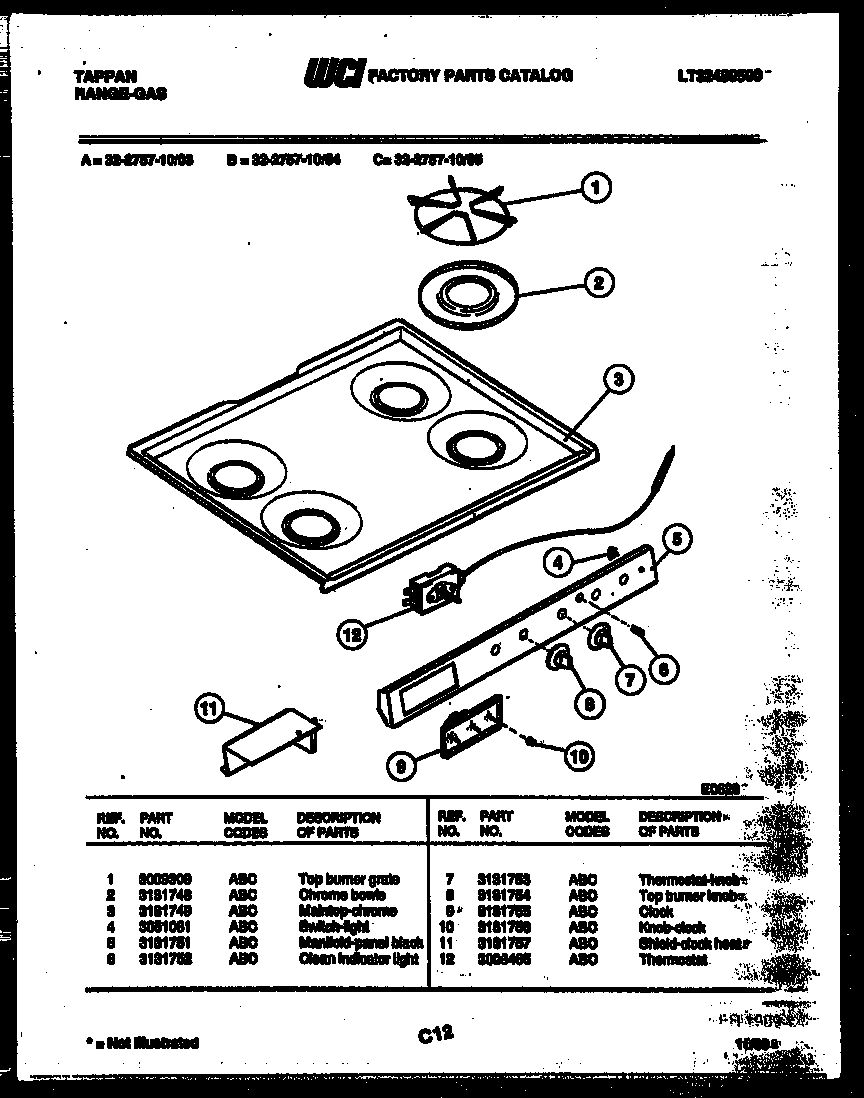 02 - COOKTOP PARTS