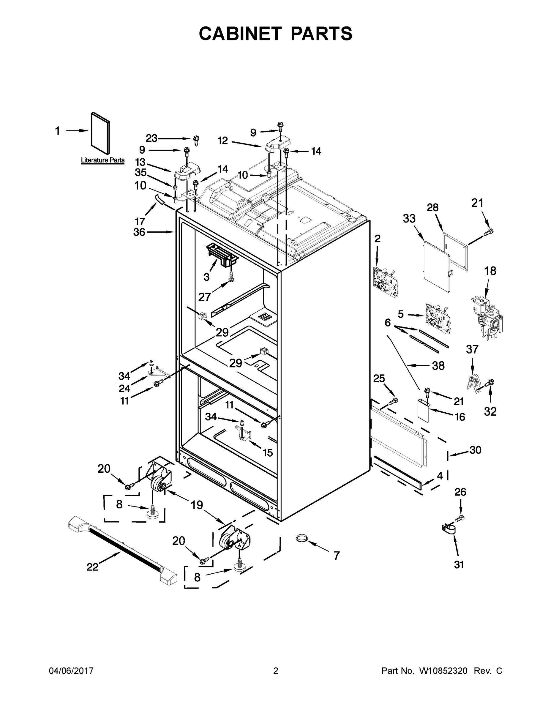 02 - CABINET PARTS