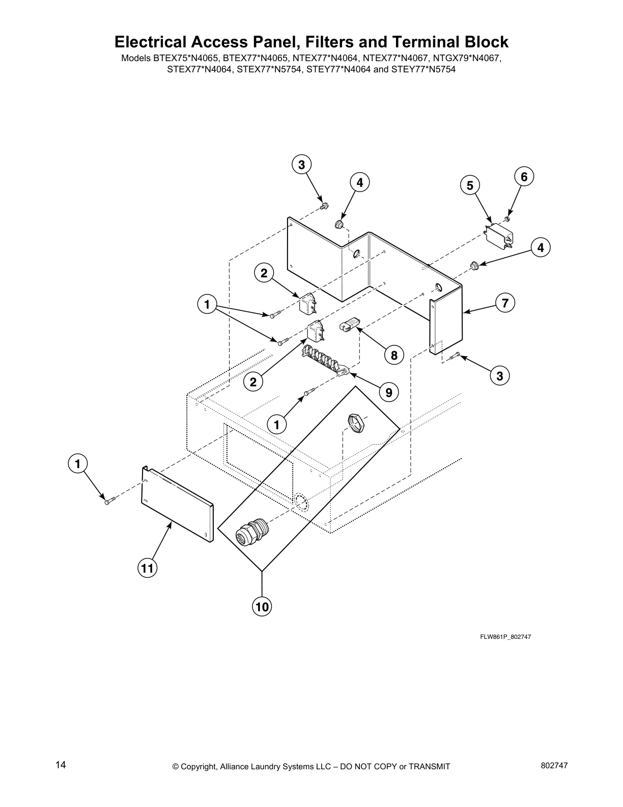 Electrical Access Panel, Filters and Terminal Block