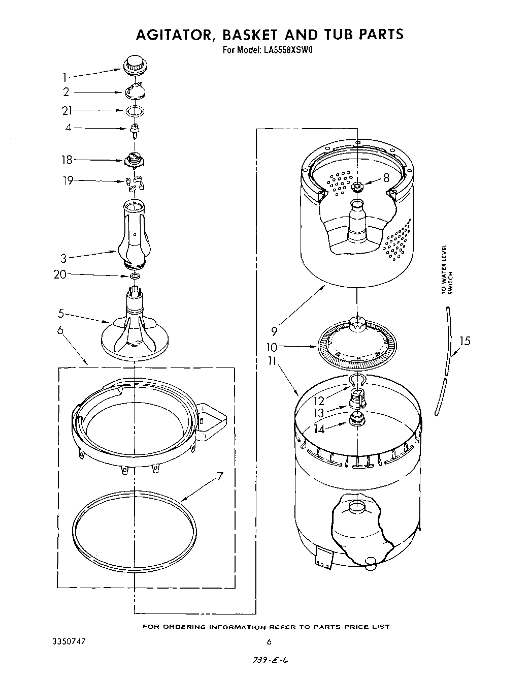 04 - AGITATOR, BASKET AND TUB