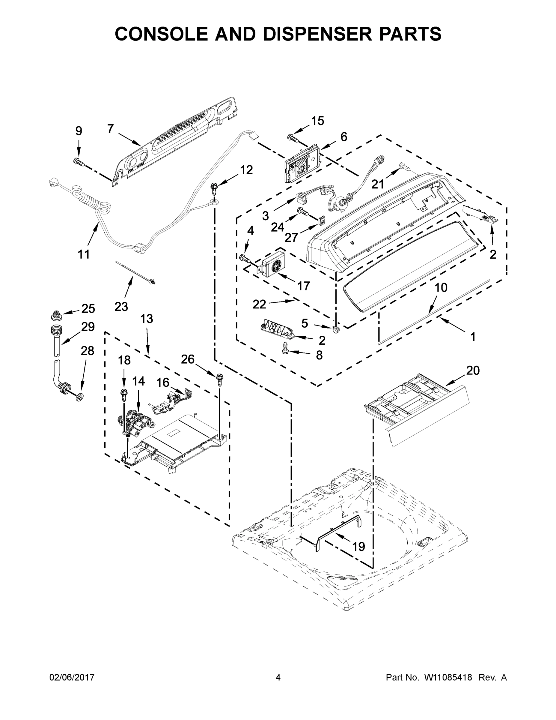 03 - CONSOLE AND DISPENSER PARTS