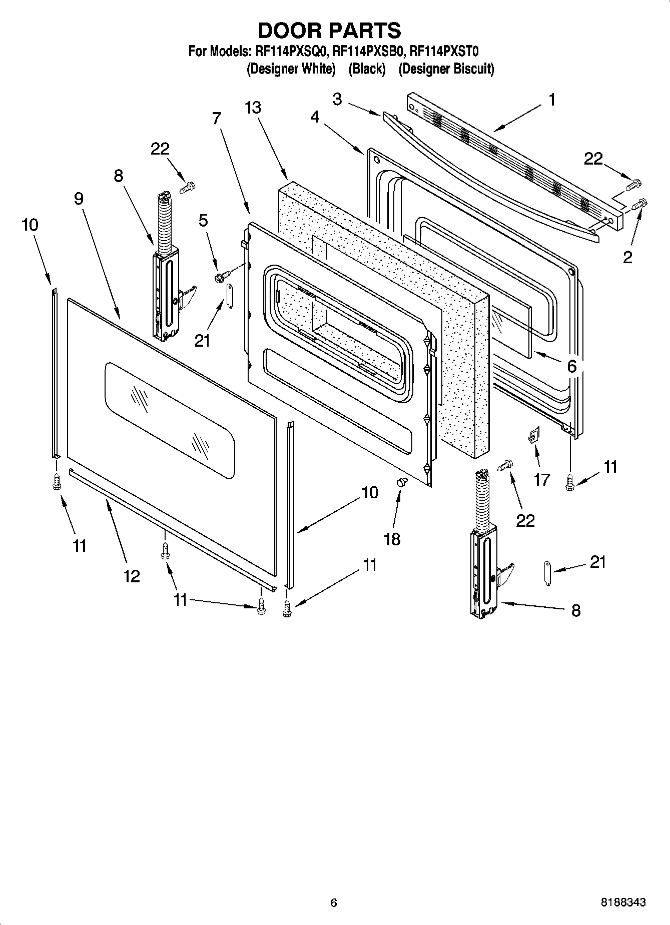 05 - DOOR PARTS, OPTIONAL PARTS (NOT INCLUDED)