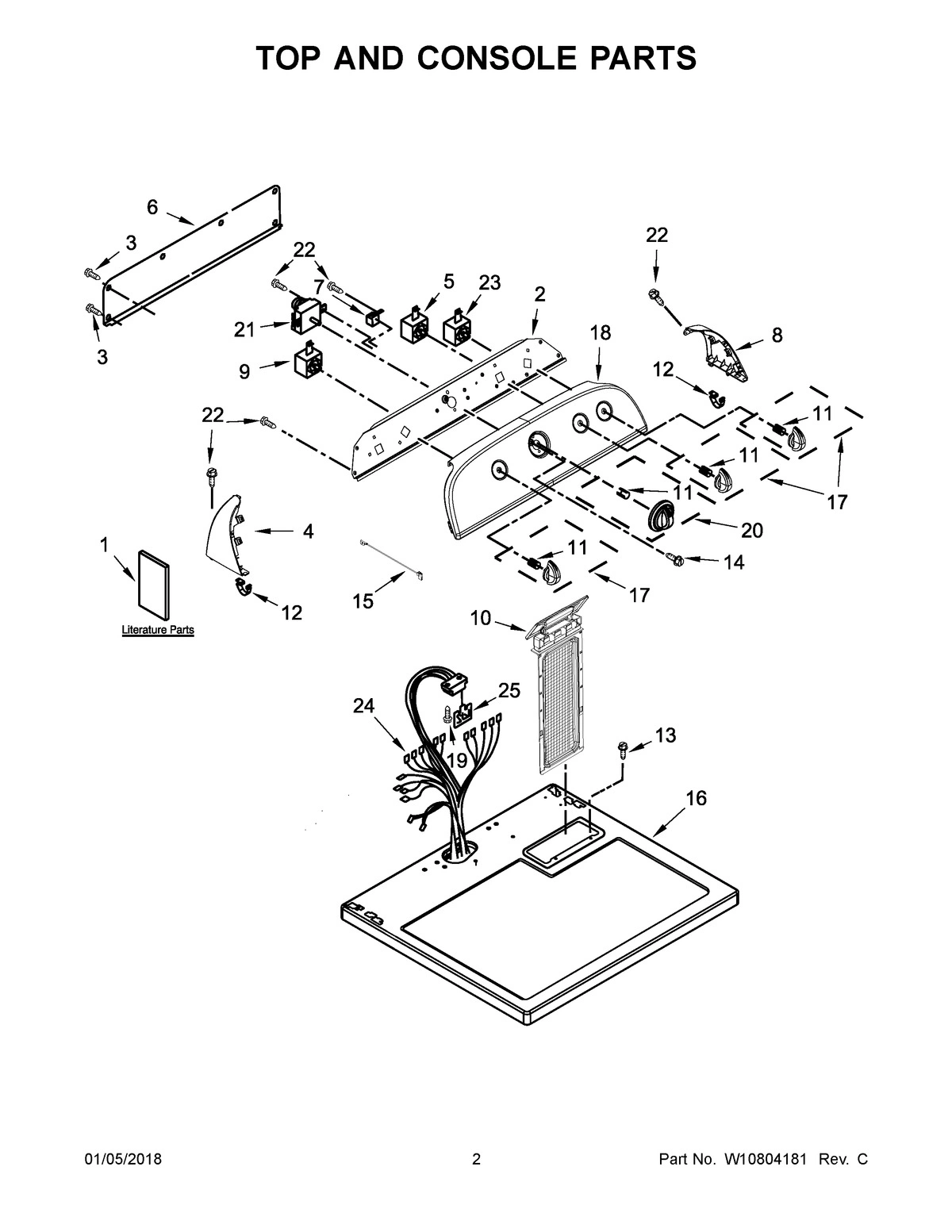 02 - TOP AND CONSOLE PARTS