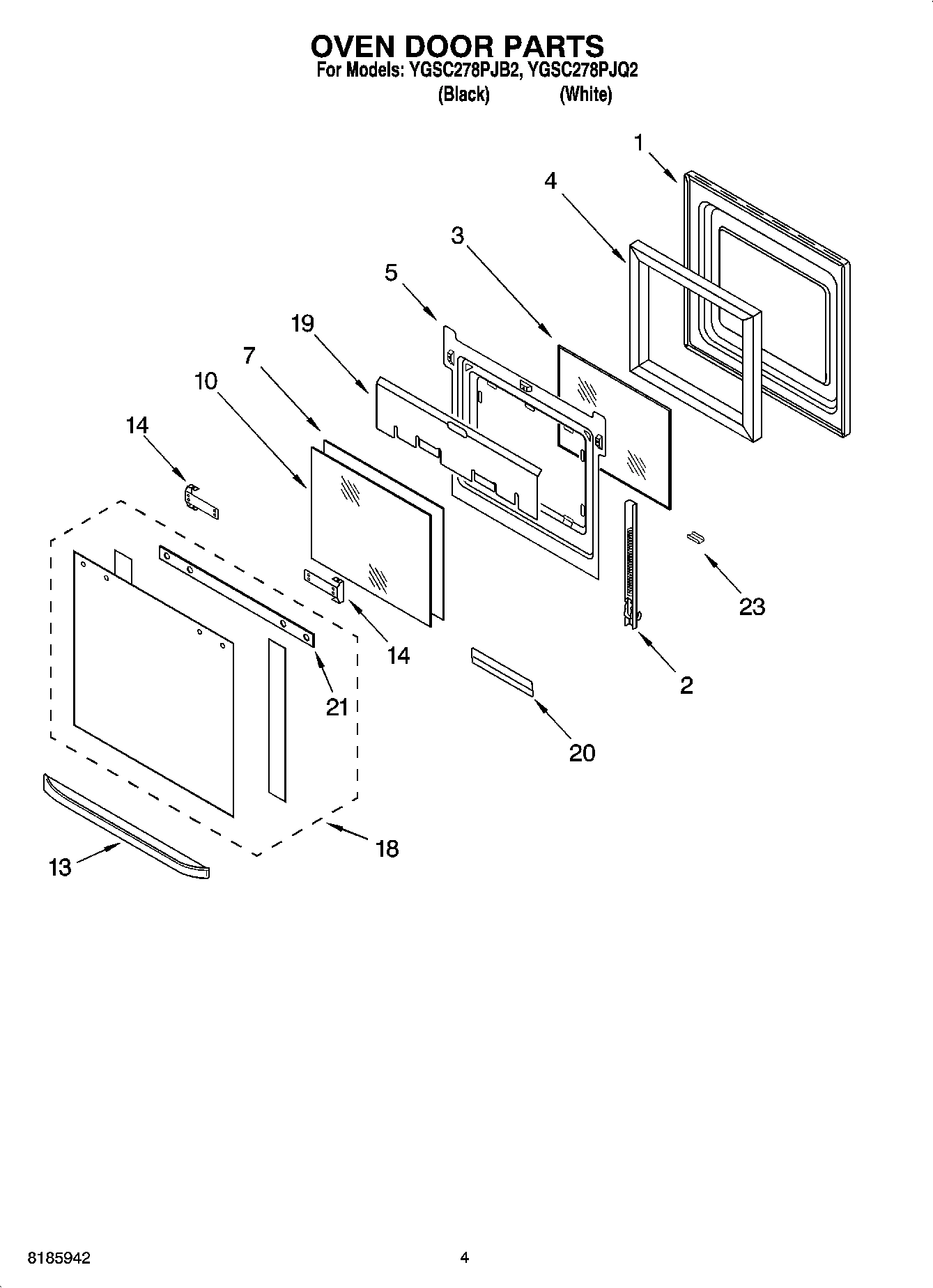 03 - OVEN DOOR PARTS