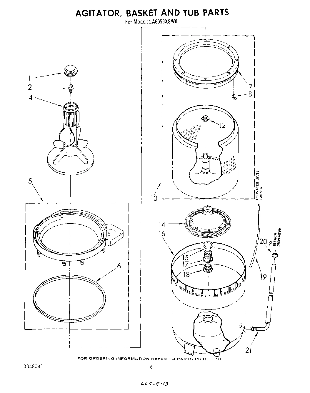 05 - AGITATOR, BASKET AND TUB