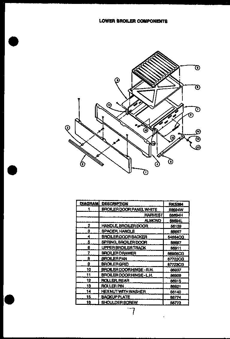 04 - LOWER BROILER COMPONENTS