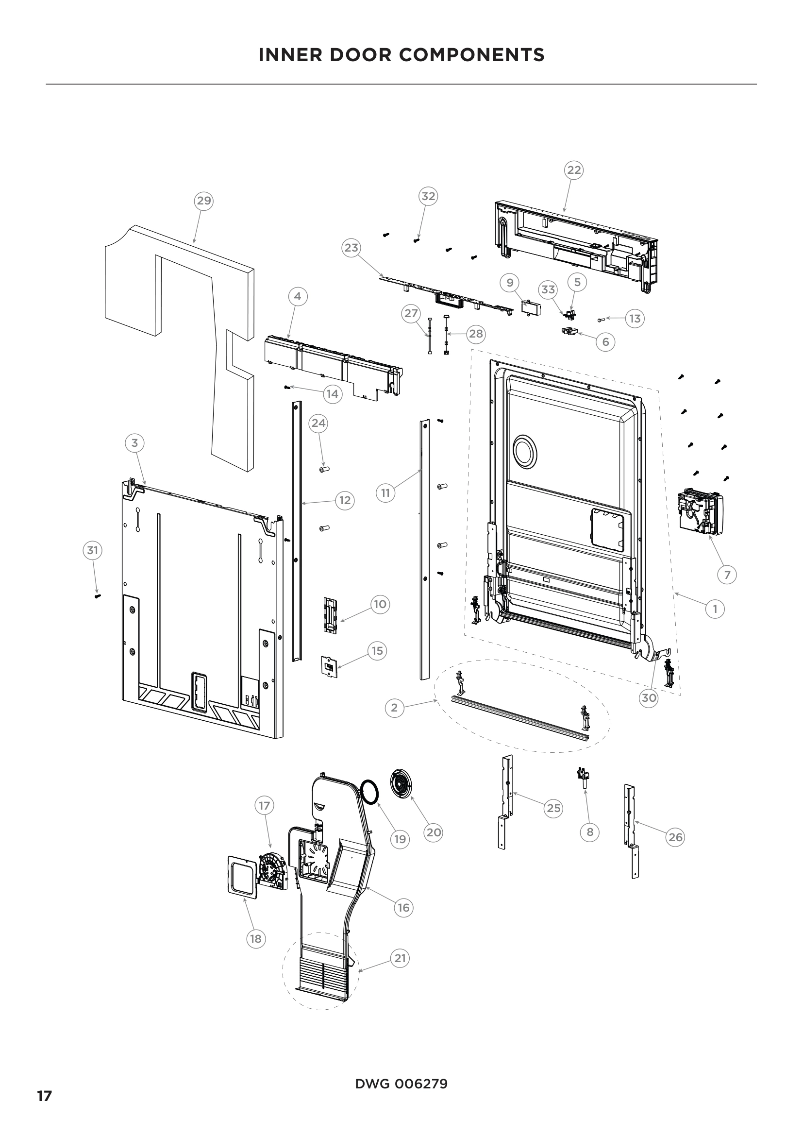 INNER DOOR COMPONENTS