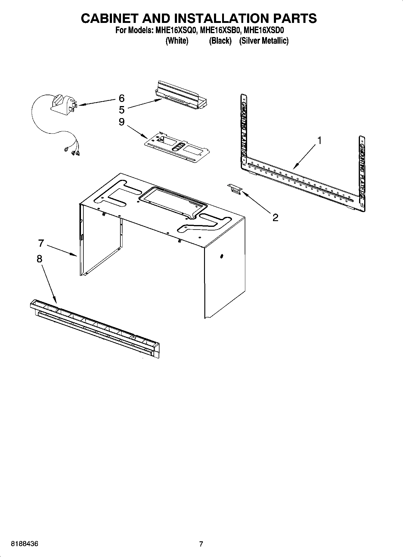 06 - CABINET AND INSTALLATION PARTS