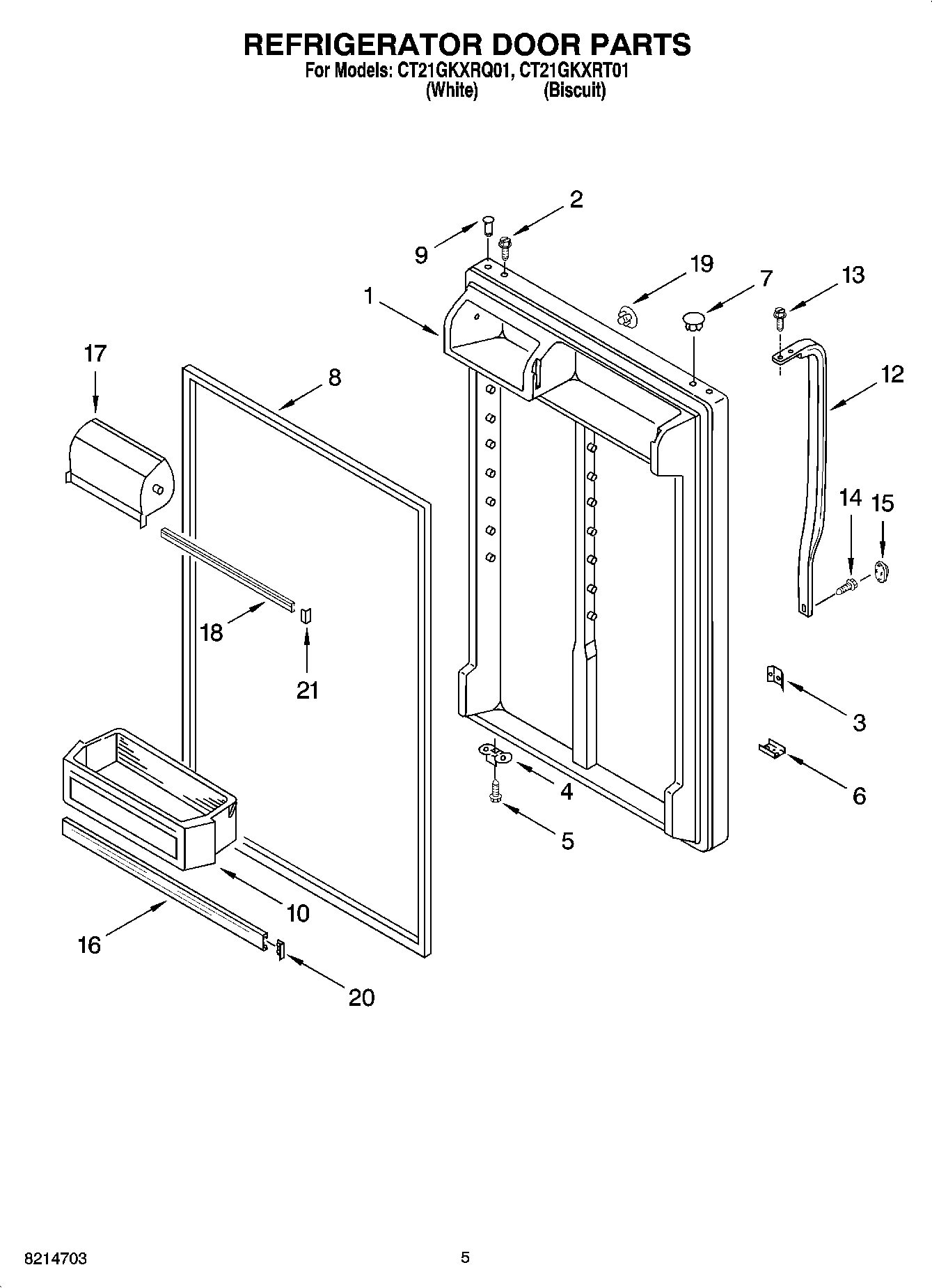 04 - REFRIGERATOR DOOR PARTS