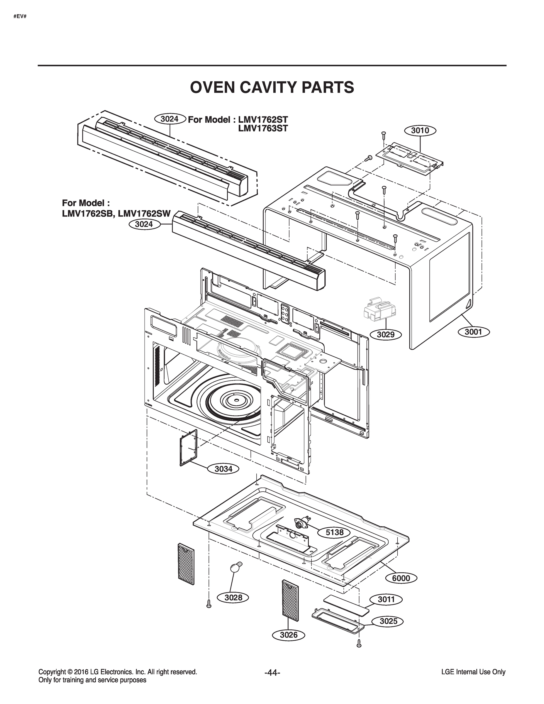 OVEN CAVITY PARTS
