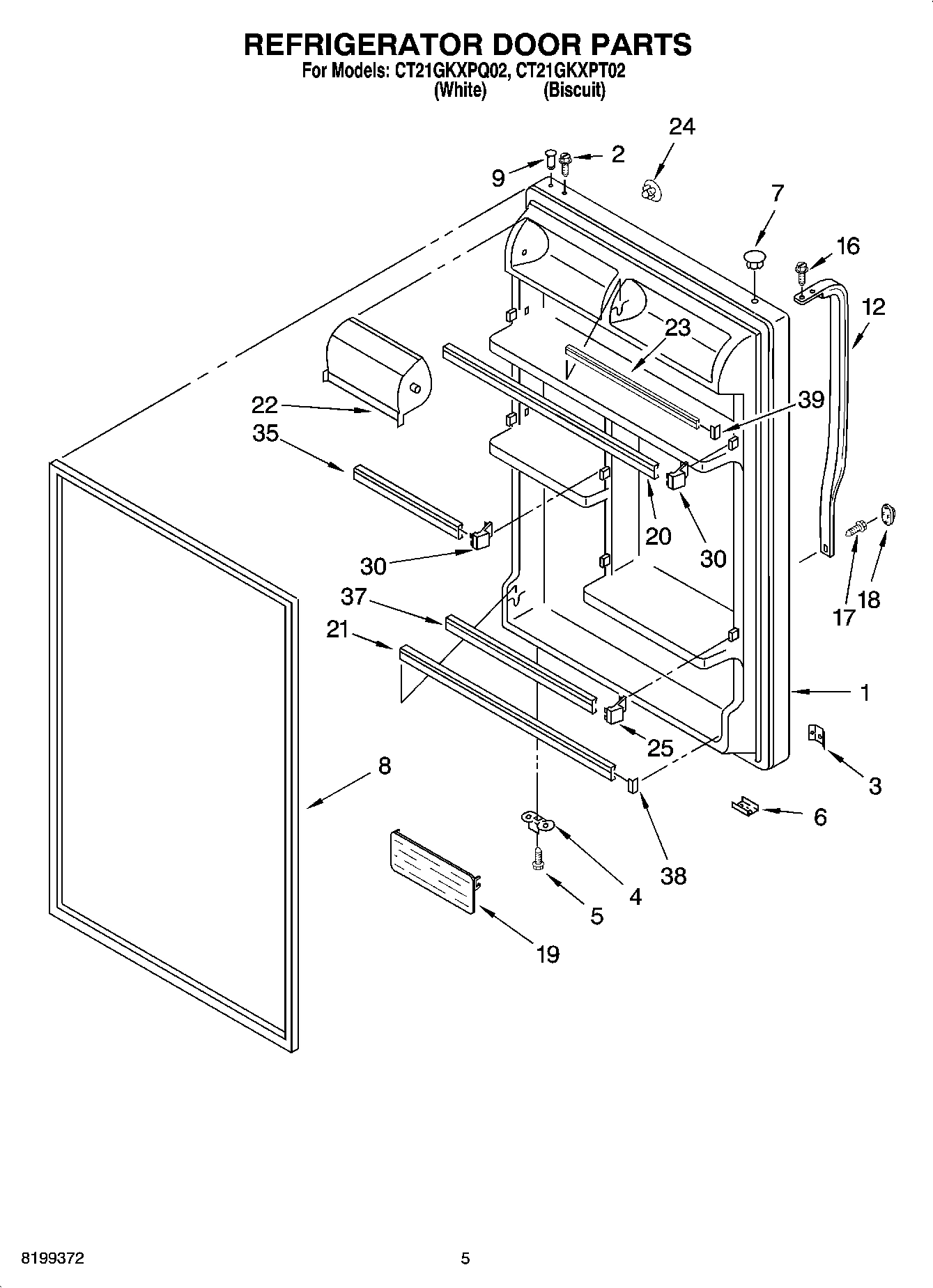 04 - REFRIGERATOR DOOR PARTS