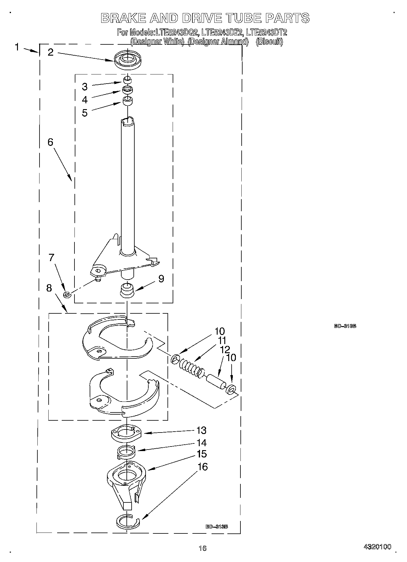 13 - BRAKE AND DRIVE TUBE