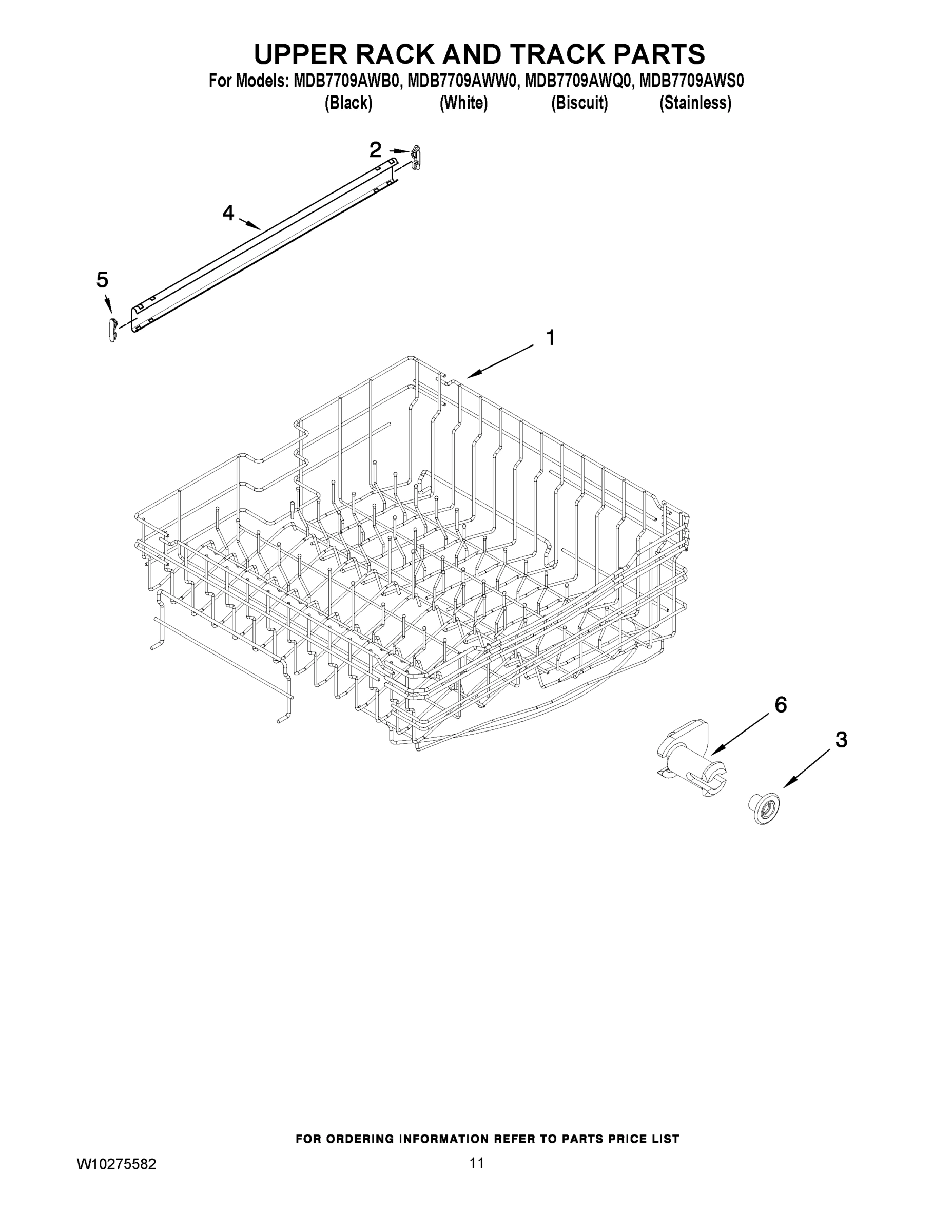 09 - UPPER RACK AND TRACK PARTS