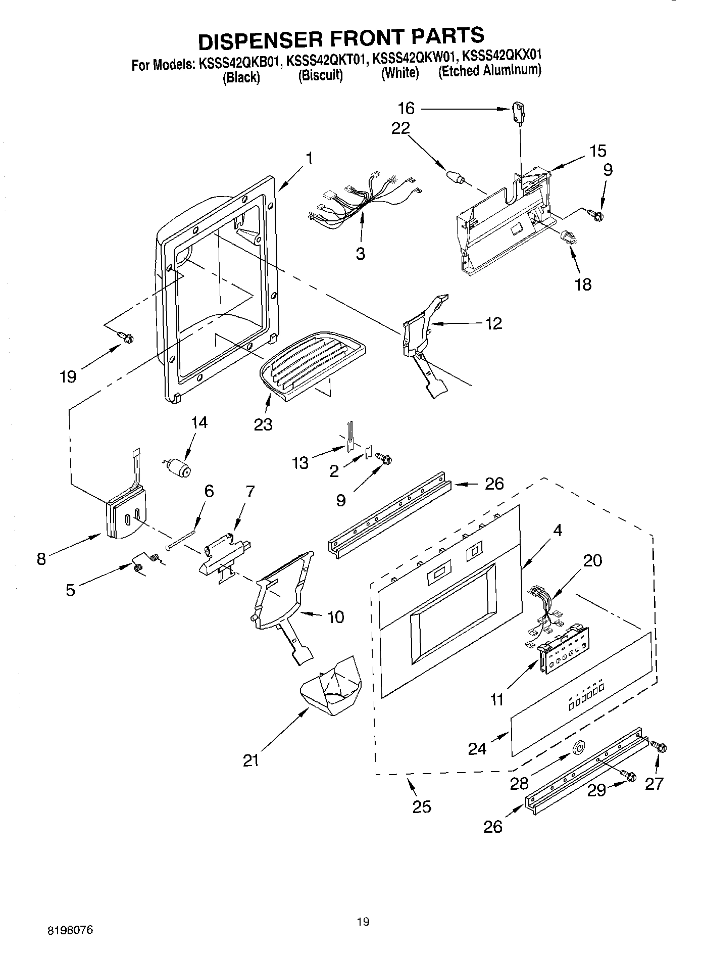 12 - DISPENSER FRONT