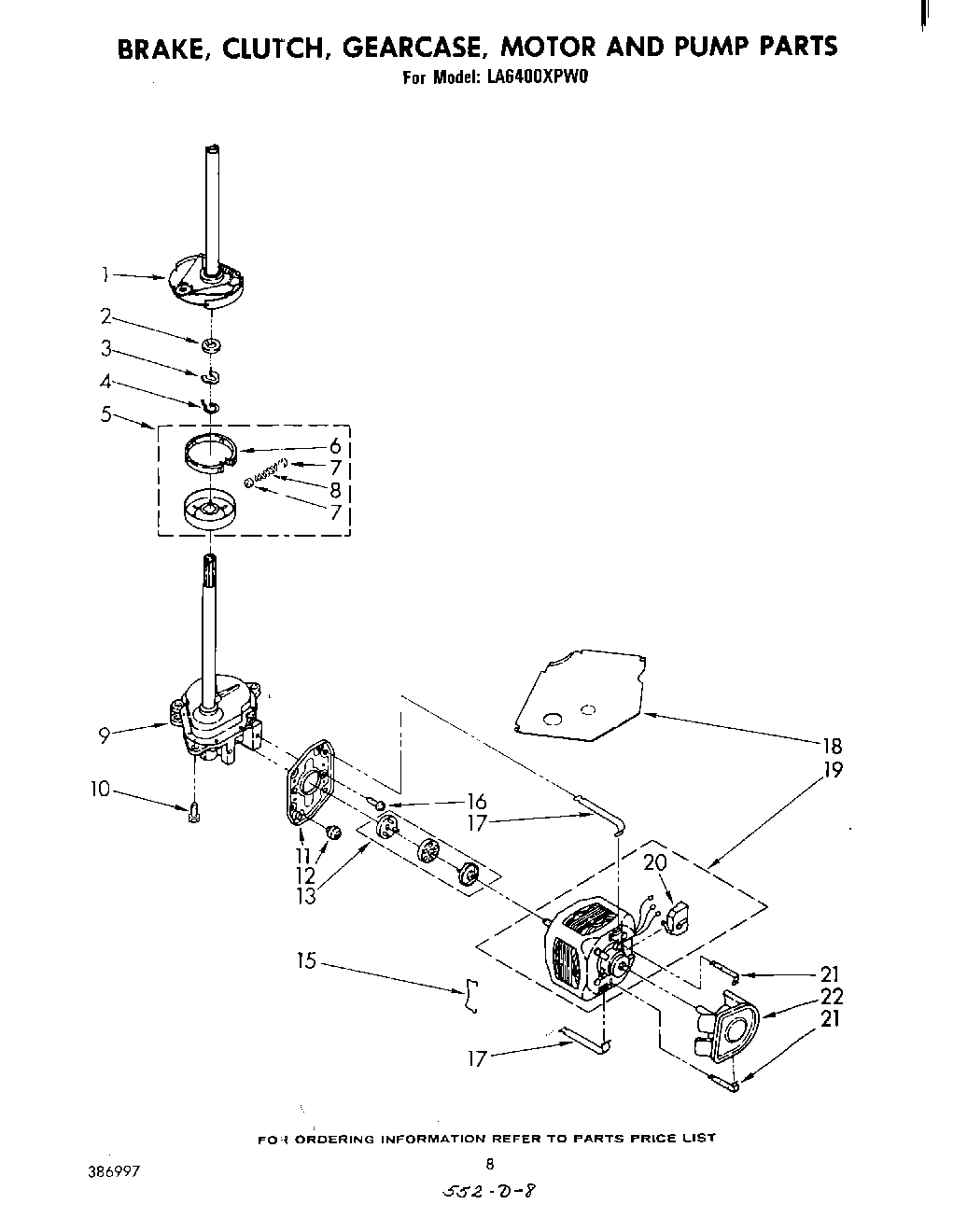 06 - BRAKE, CLUTCH, GEARCASE, MOTOR AND PUMP