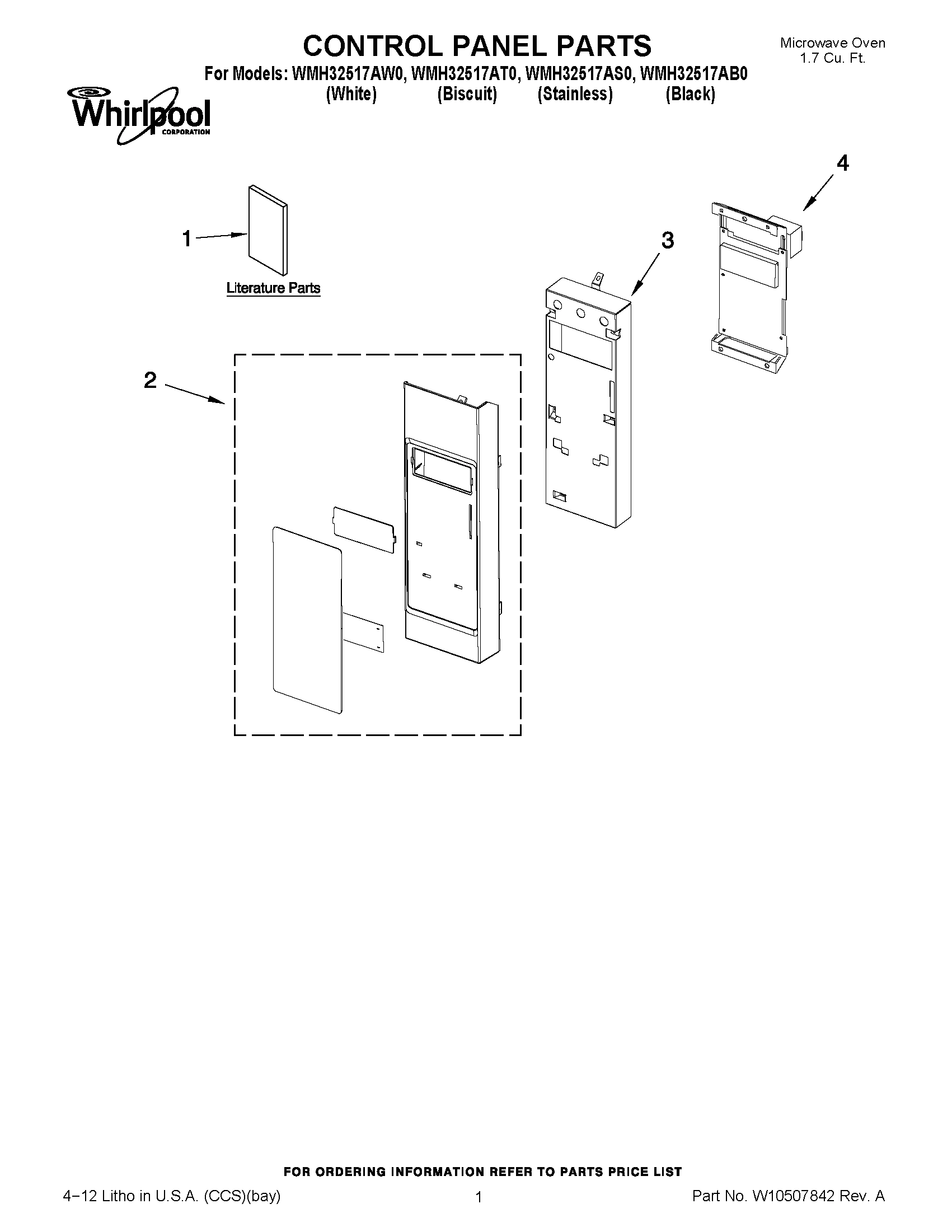 01 - CONTROL PANEL PARTS